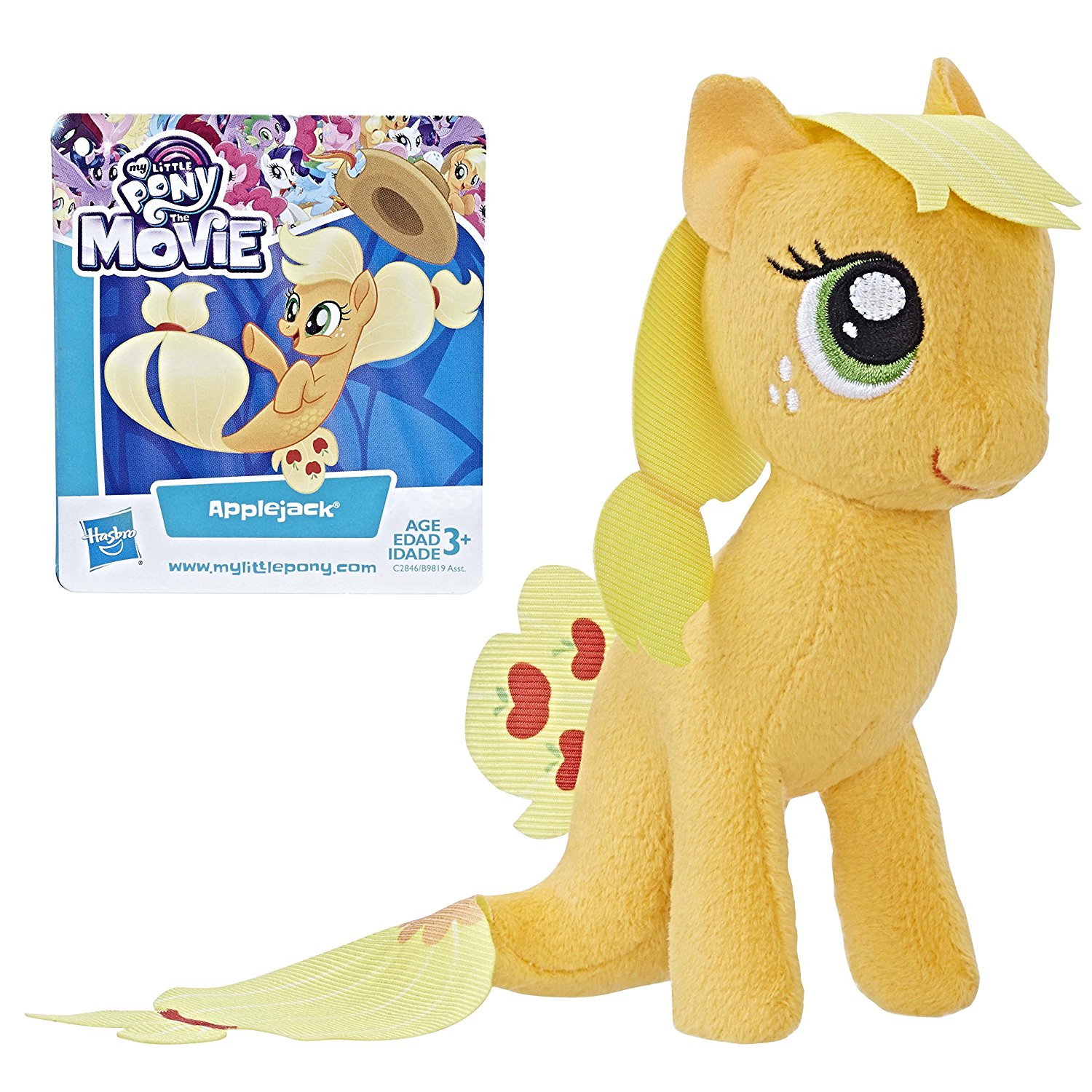 New "My Little Pony: The Movie" Applejack Sea-Pony Plush 