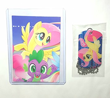 MLP: TM Fluttershy Dog Tag and Trading Card Set