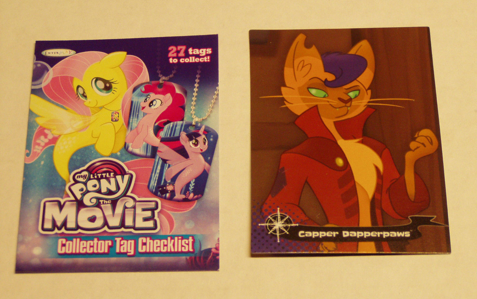MLP: TM Capper Dapperpaws Dog Tag and Trading Card Set 2