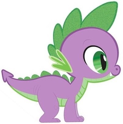 MLP: TM 5" Spike the Dragon Wall Decal Sticker