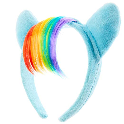 MLP: TM Rainbow Dash Plush Headband with Rainbow Hair 2