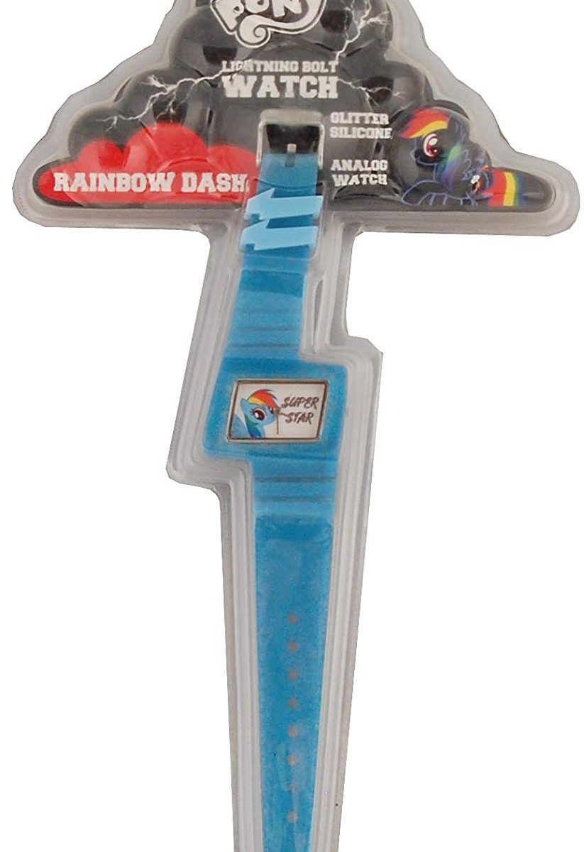 MLP: TM Rainbow Dash Lightning Bolt Glitter Watch