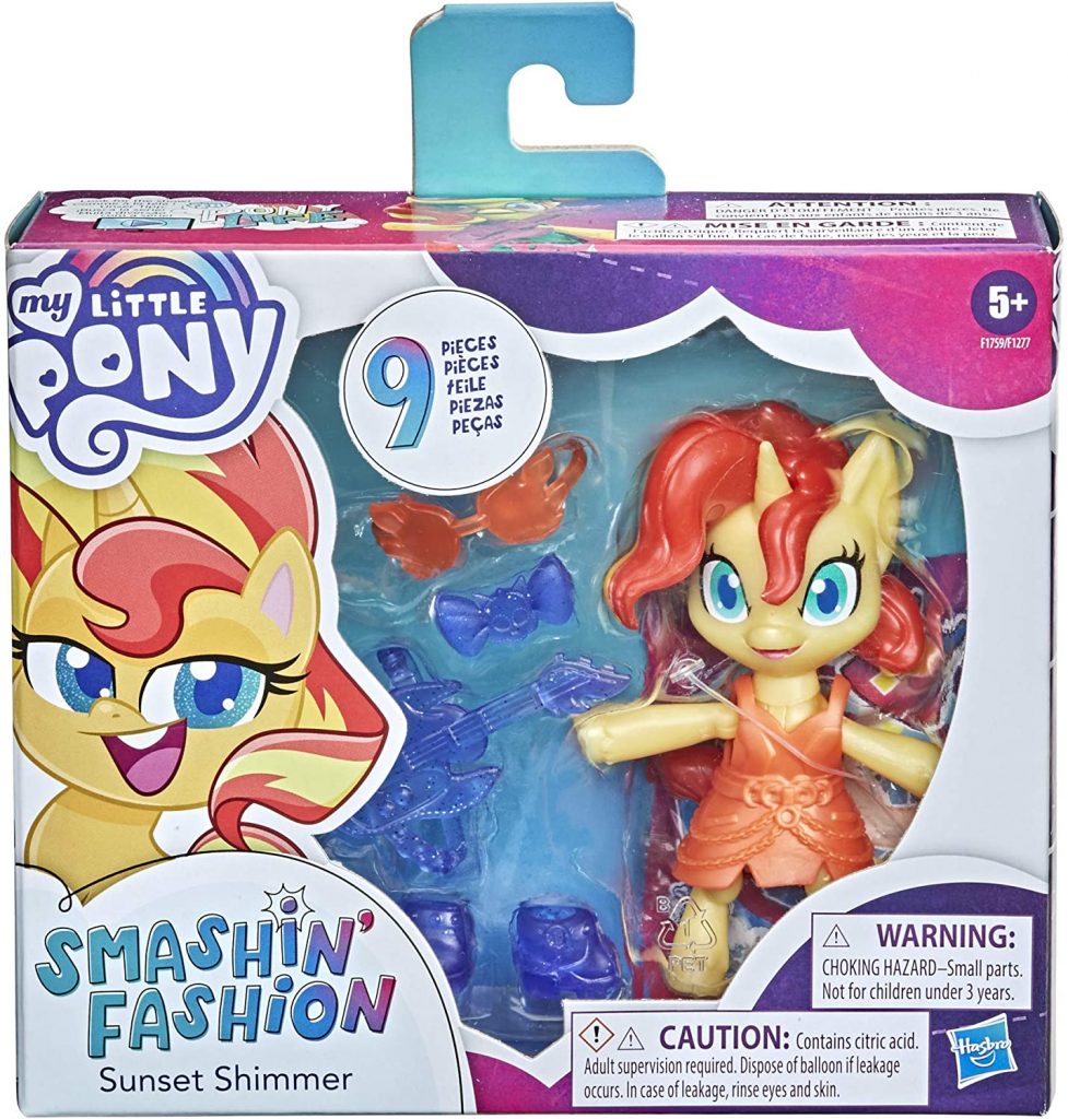 New My Little Pony: Pony Life Sunset Shimmer Smashin’ Fashion Figure ...