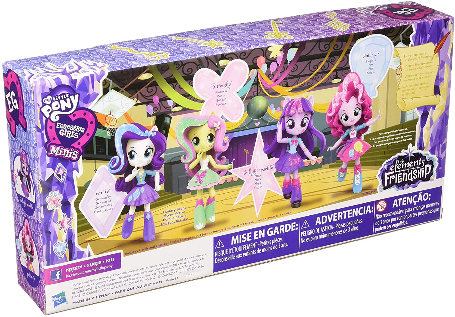 New Equestria Girls Elements of Friendship Mini Figure 4-Pack available ...