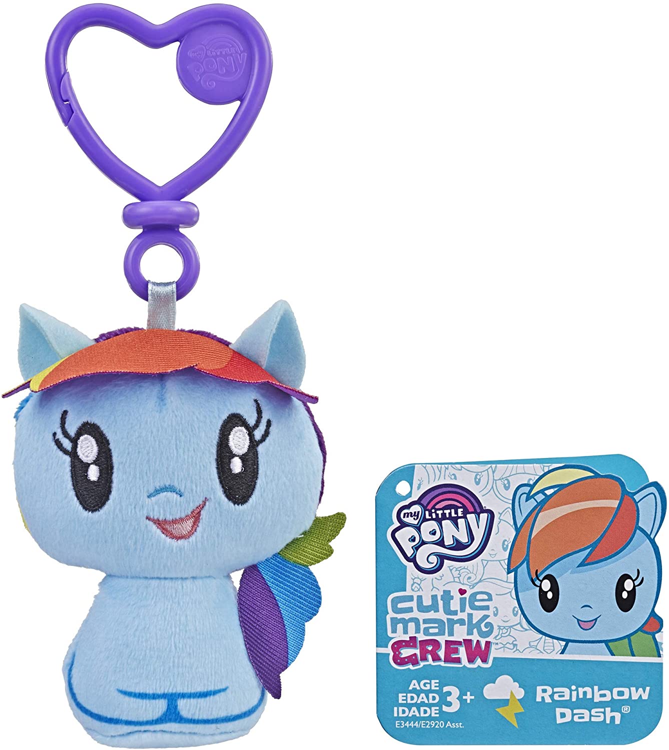 MLP Cutie Mark Crew Rainbow Dash Pony Plush Clip 1