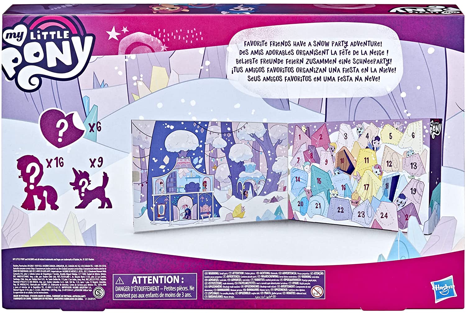 New My Little Pony A New Generation Snow Party Countdown Advent