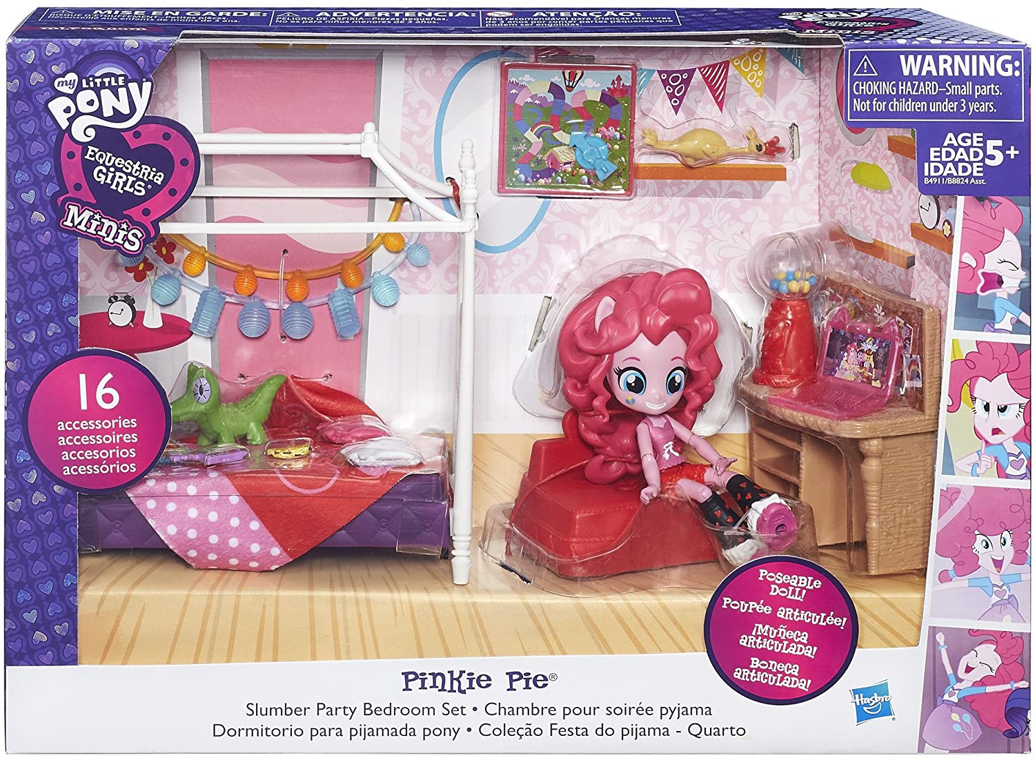 EG Pinkie Pie Slumber Party Bedroom Figure Set 1
