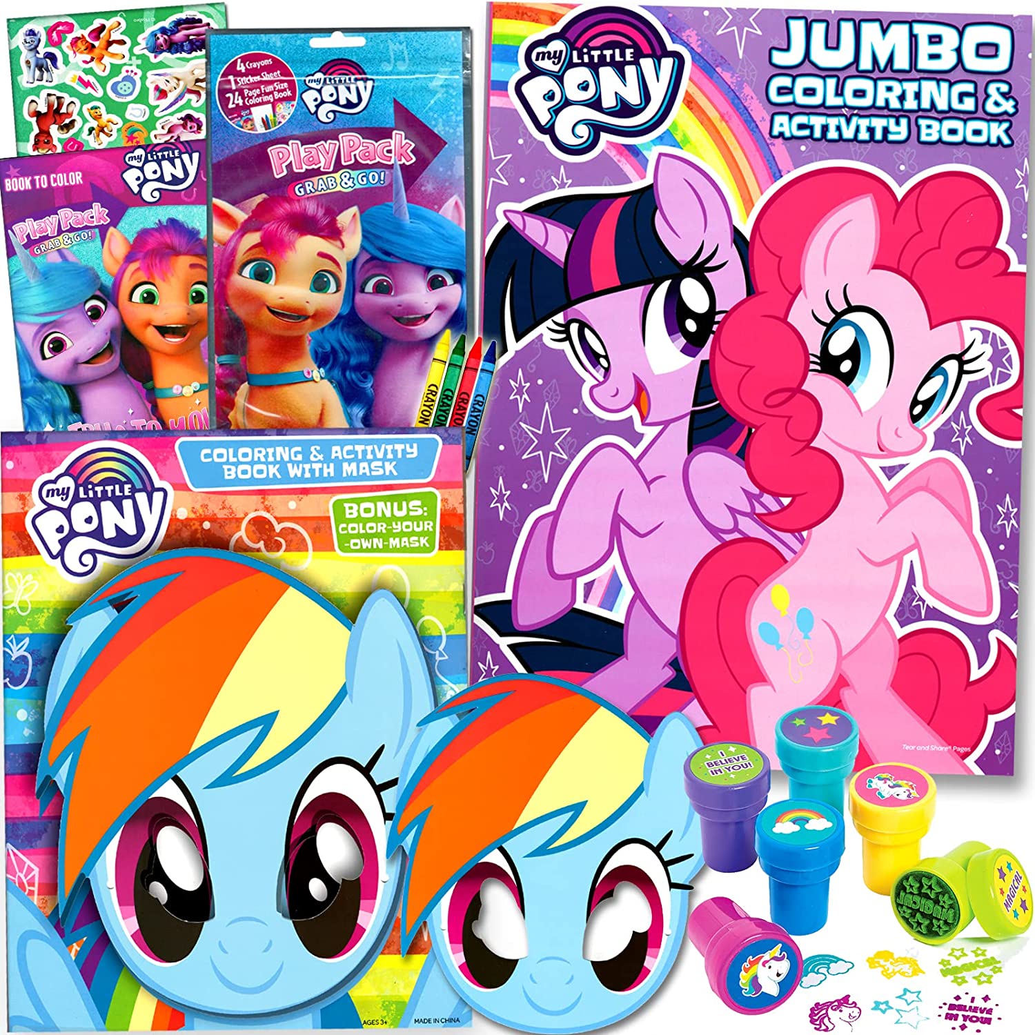 MLP Coloring Books and Activity Play Set 1