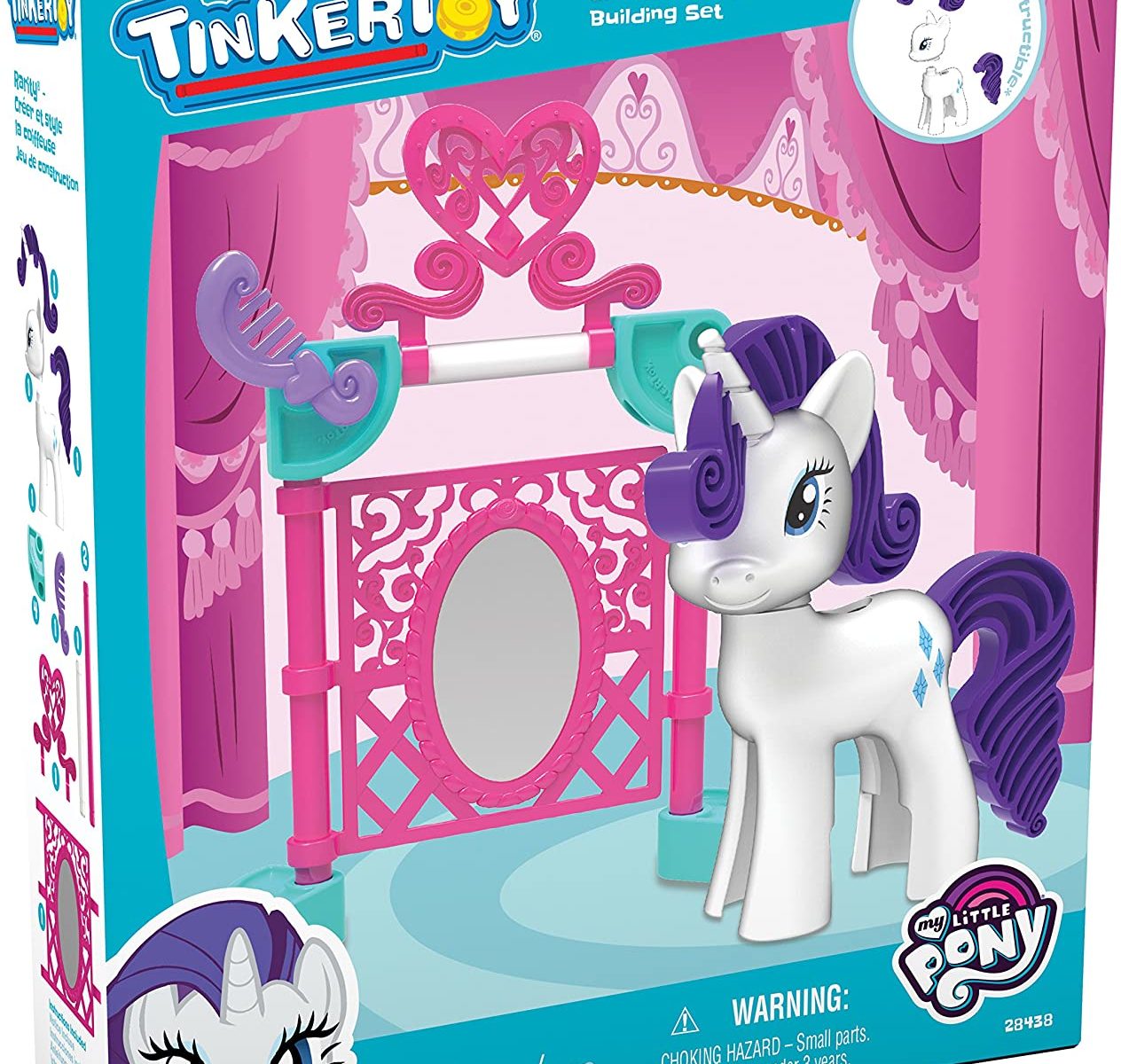 MLP Tinker Toy Rarity Create and Style Building Set 1