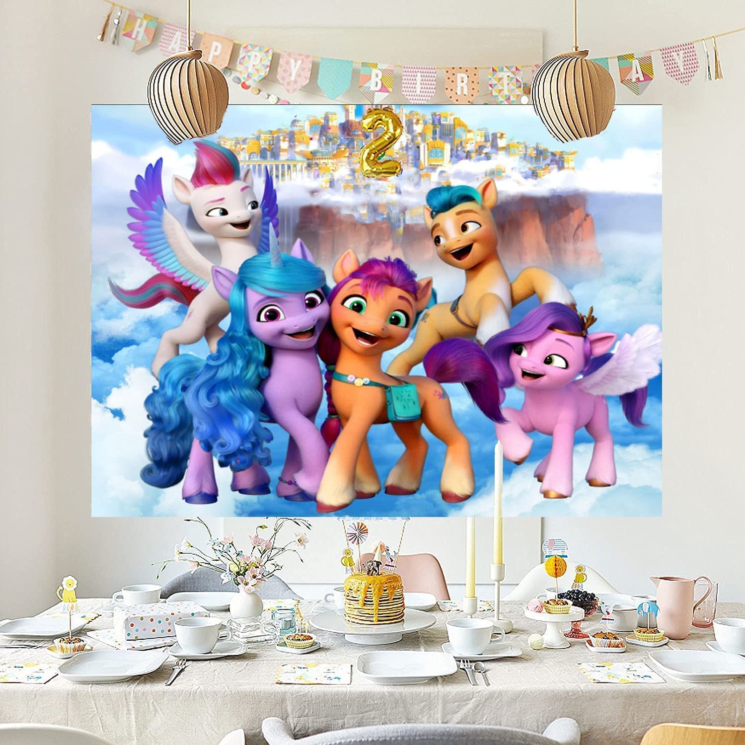 MLP: ANG Character Birthday Background Banner Poster 2