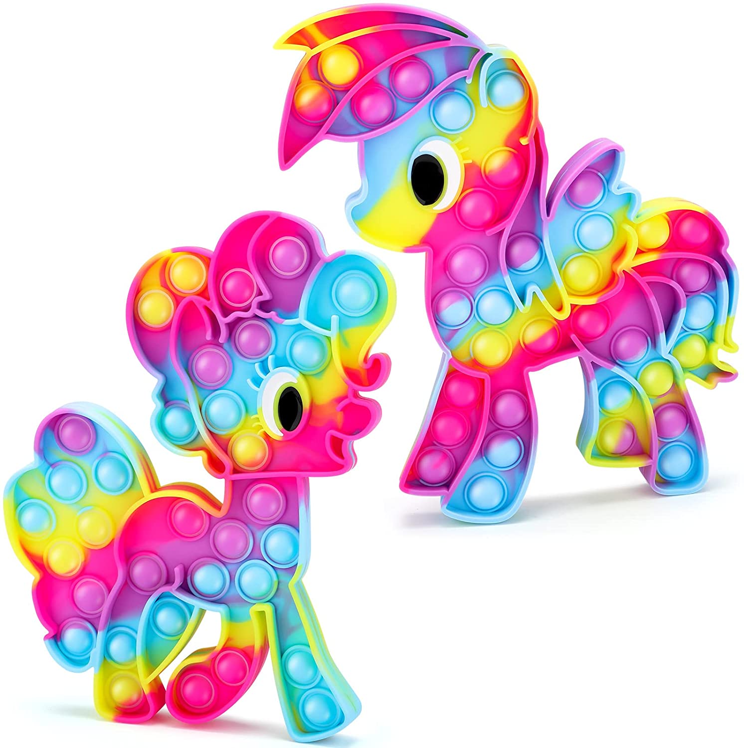 MLP Rainbow Dash and Pinkie Pie Procover Pop Popit It Fidget Toy Set 1