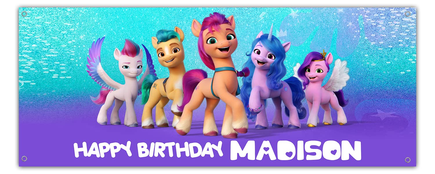 MLP: ANG Personalized Happy Birthday Wall Banner 2