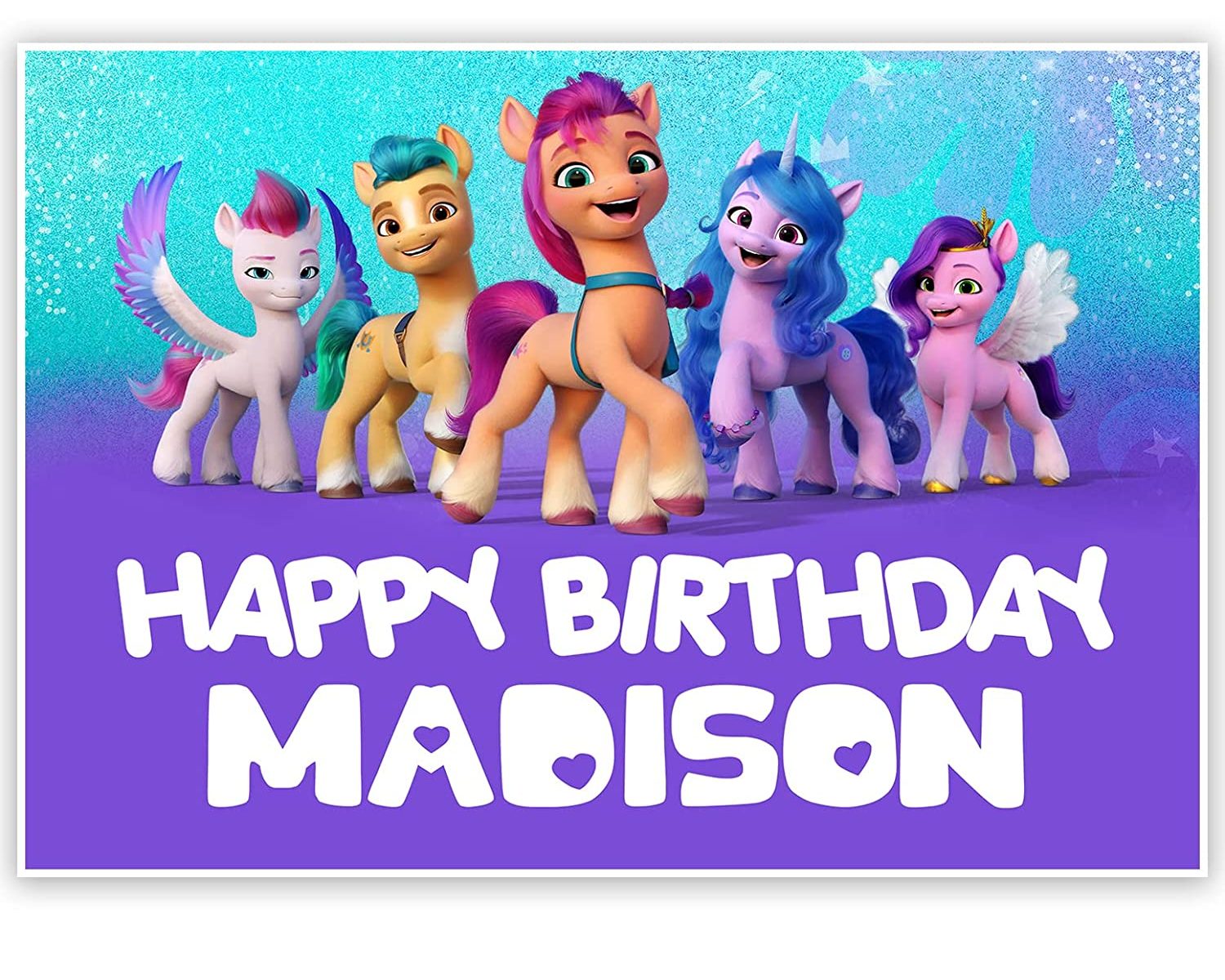 MLP: ANG Personalized Happy Birthday Wall Banner 1