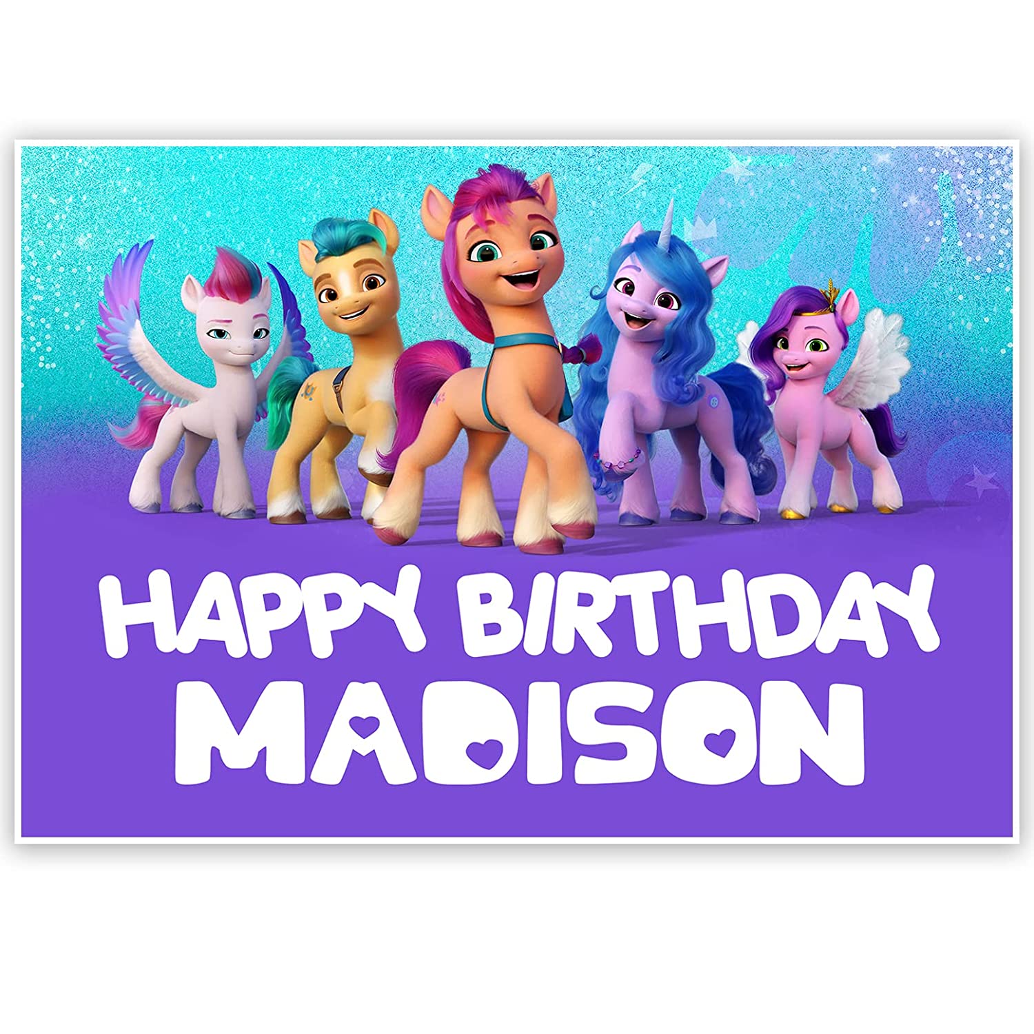 MLP: ANG Personalized Happy Birthday Wall Banner 1