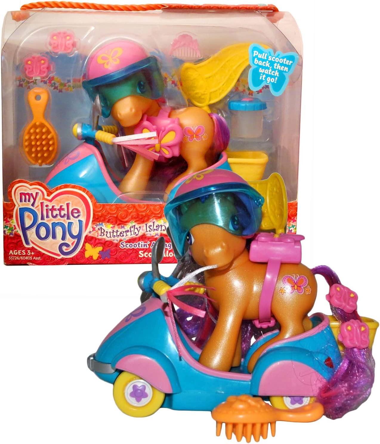 MLP Scootaloo Butterfly Island Scootin' Along Figure set 