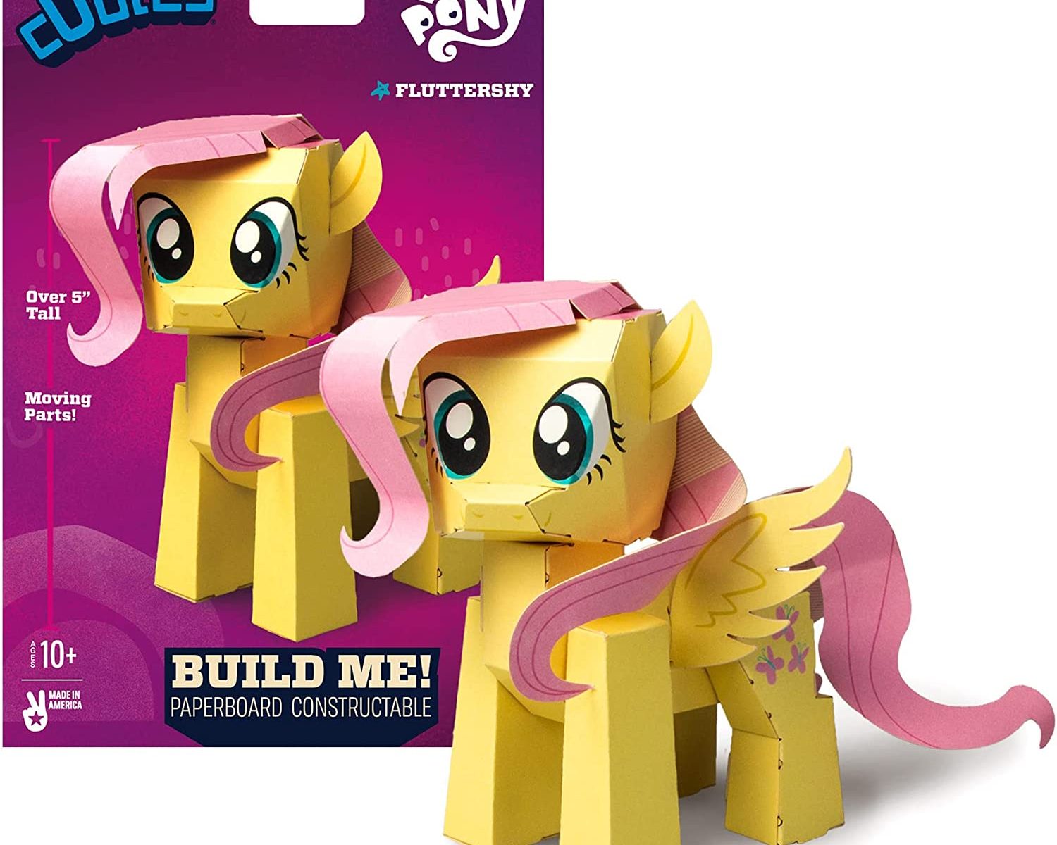 MLP Fluttershy 3D Paperboard Constructable Set 1