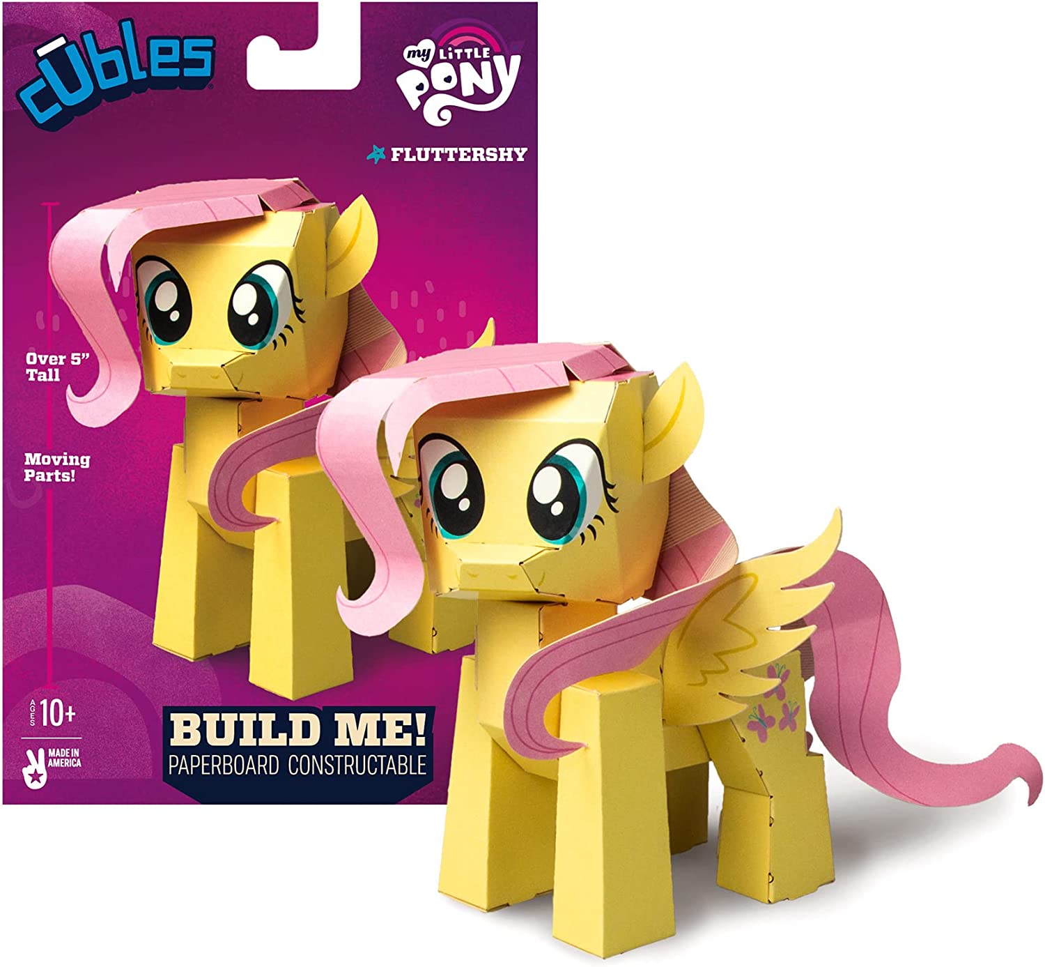 MLP Fluttershy 3D Paperboard Constructable Set 1