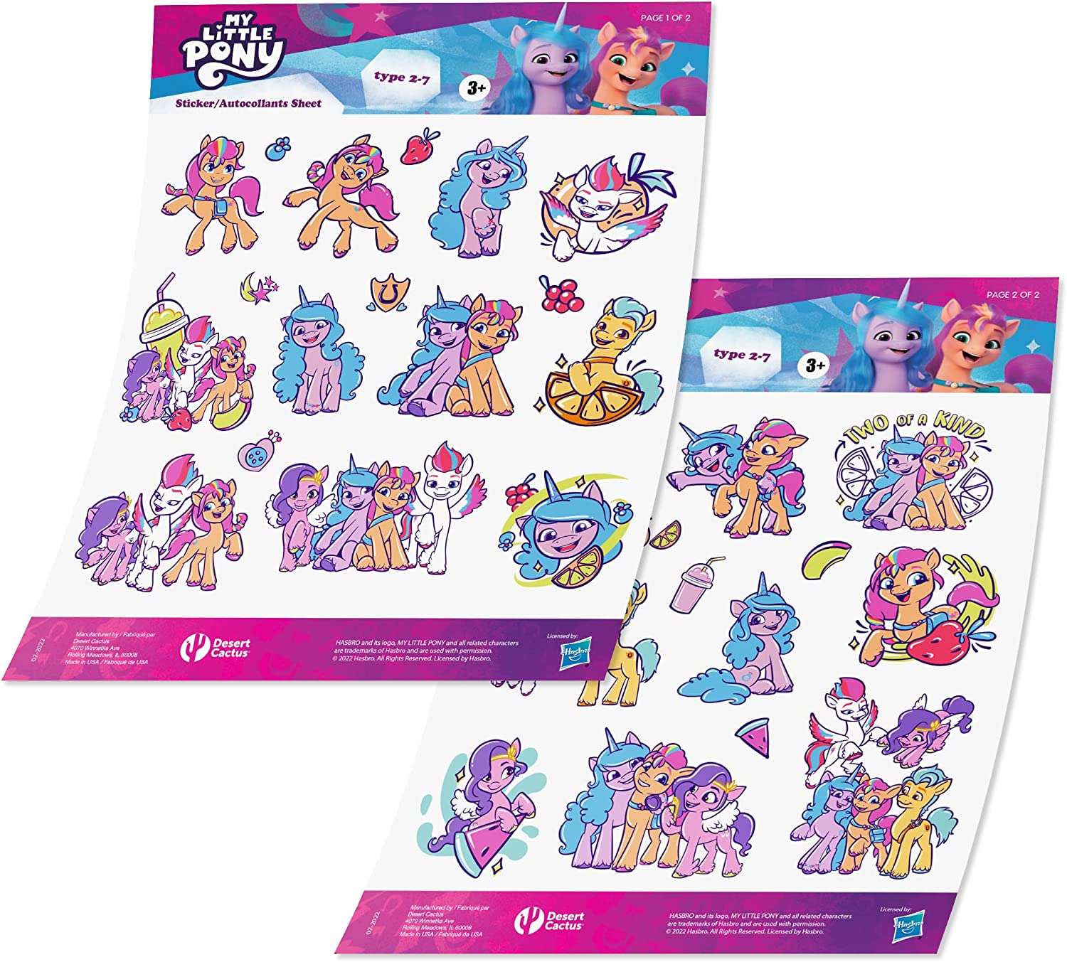 MLP: ANG Vinyl Decal Laptop & Scrapbook Sticker Decorations Set 1