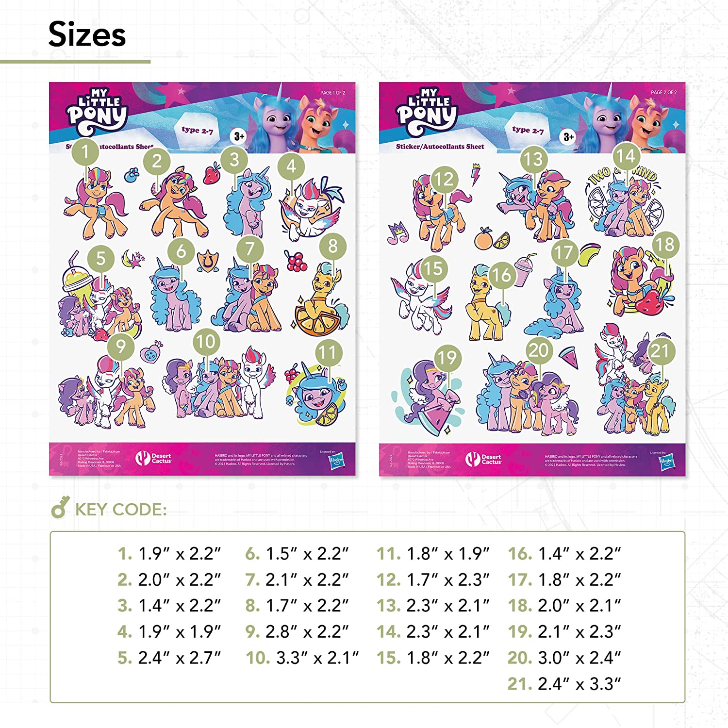 MLP: ANG Vinyl Decal Laptop & Scrapbook Sticker Decorations Set 2