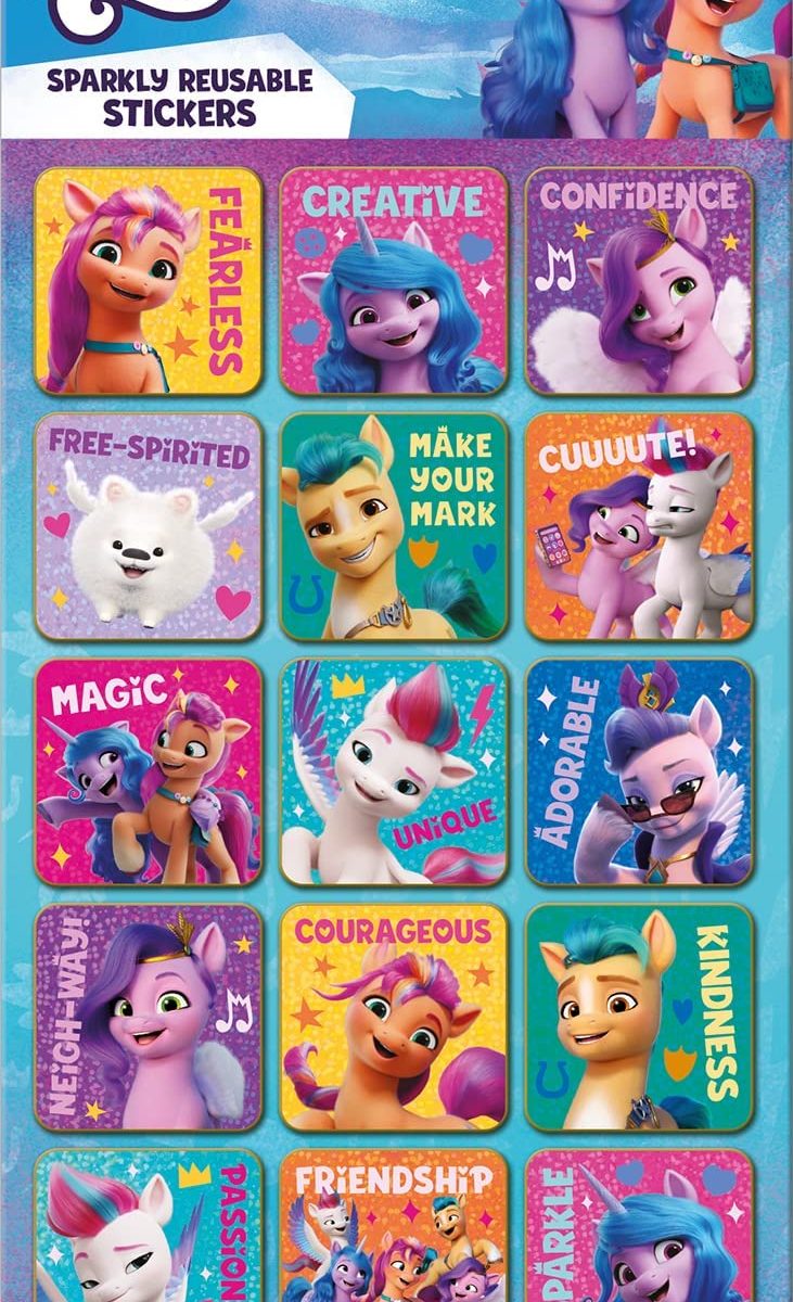 MLP: ANG Character Sparkly Reusable Reward Stickers Set 1