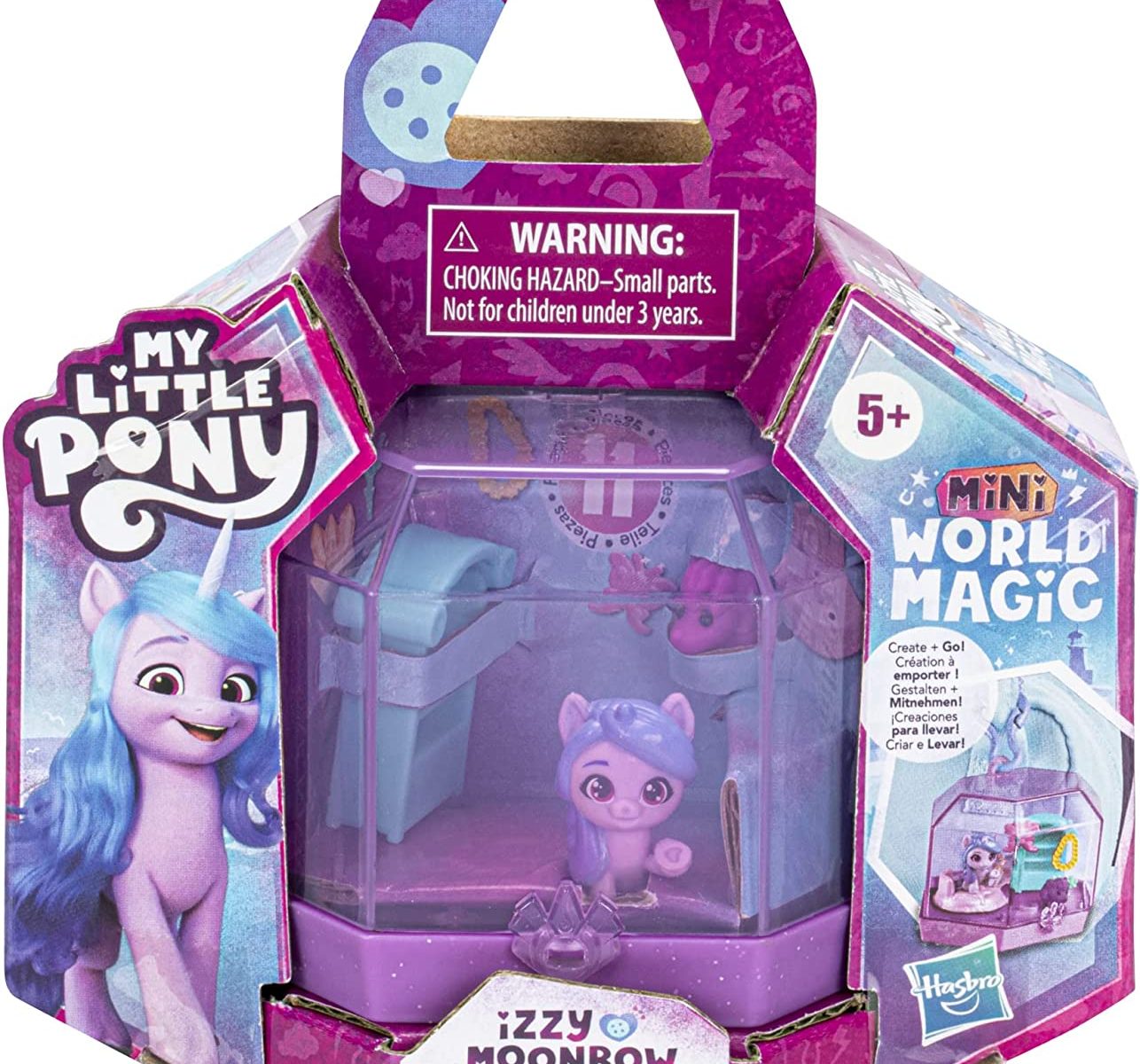 MLP: ANG Mini World Izzy Moonbow Magic Crystal Keychain Portable Play Set 1