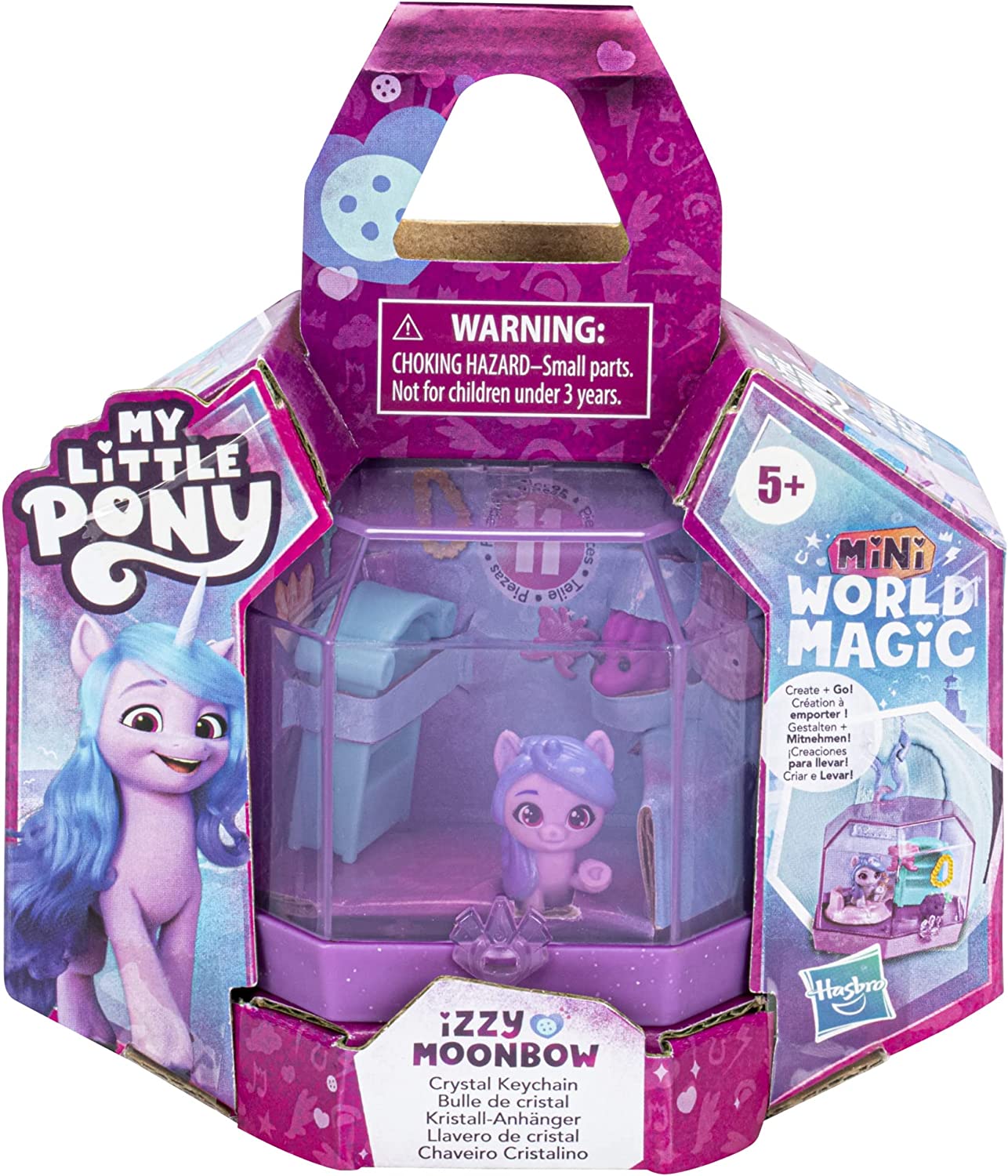 MLP: ANG Mini World Izzy Moonbow Magic Crystal Keychain Portable Play Set 1