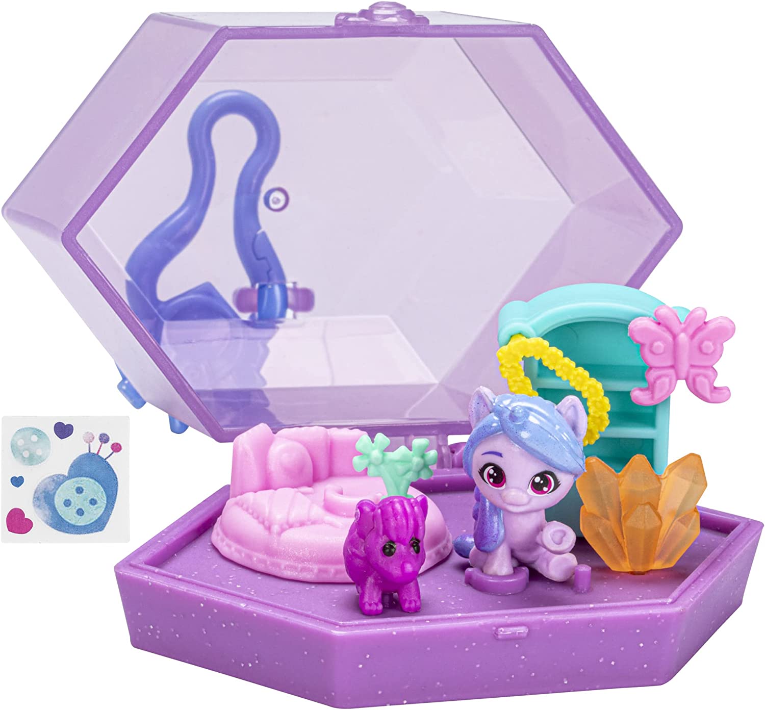 MLP: ANG Mini World Izzy Moonbow Magic Crystal Keychain Portable Play Set 3