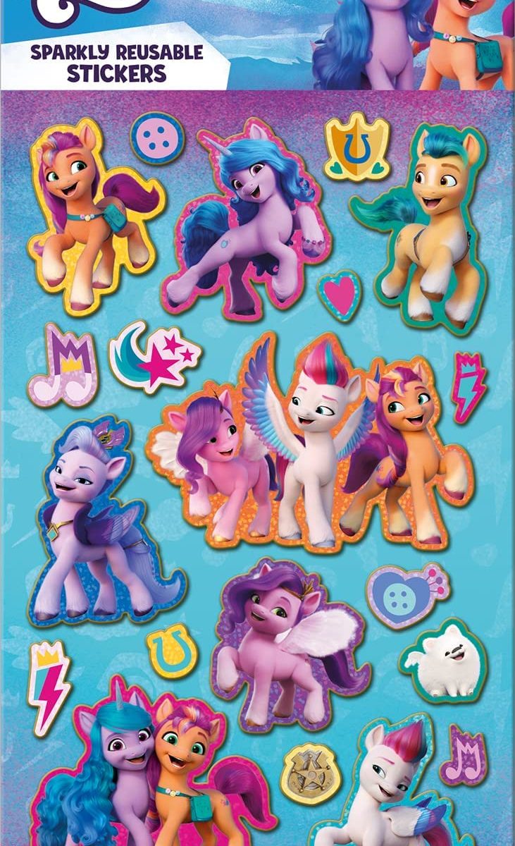 MLP: ANG Character Sparkly Reusable Sticker Pack 1