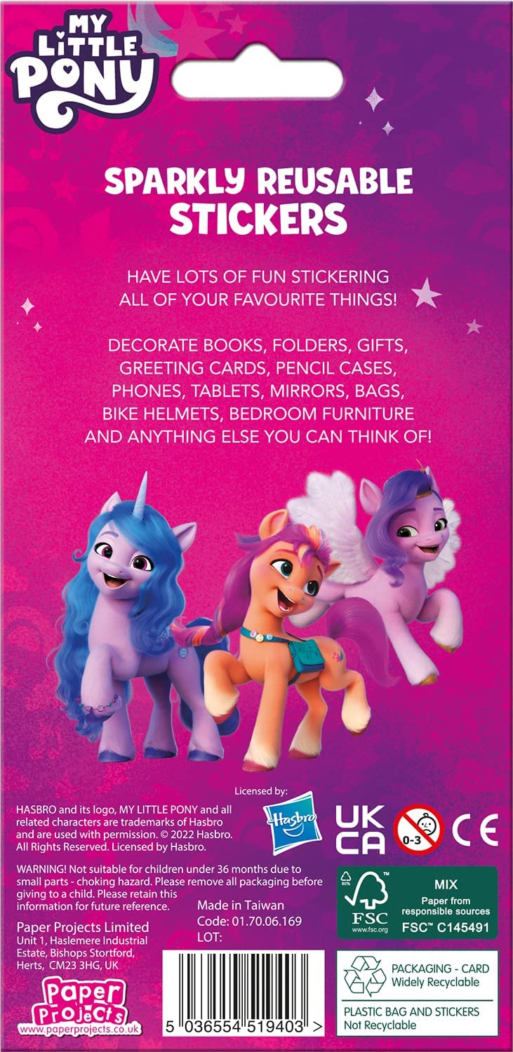 MLP: ANG Character Sparkly Reusable Sticker Pack 2