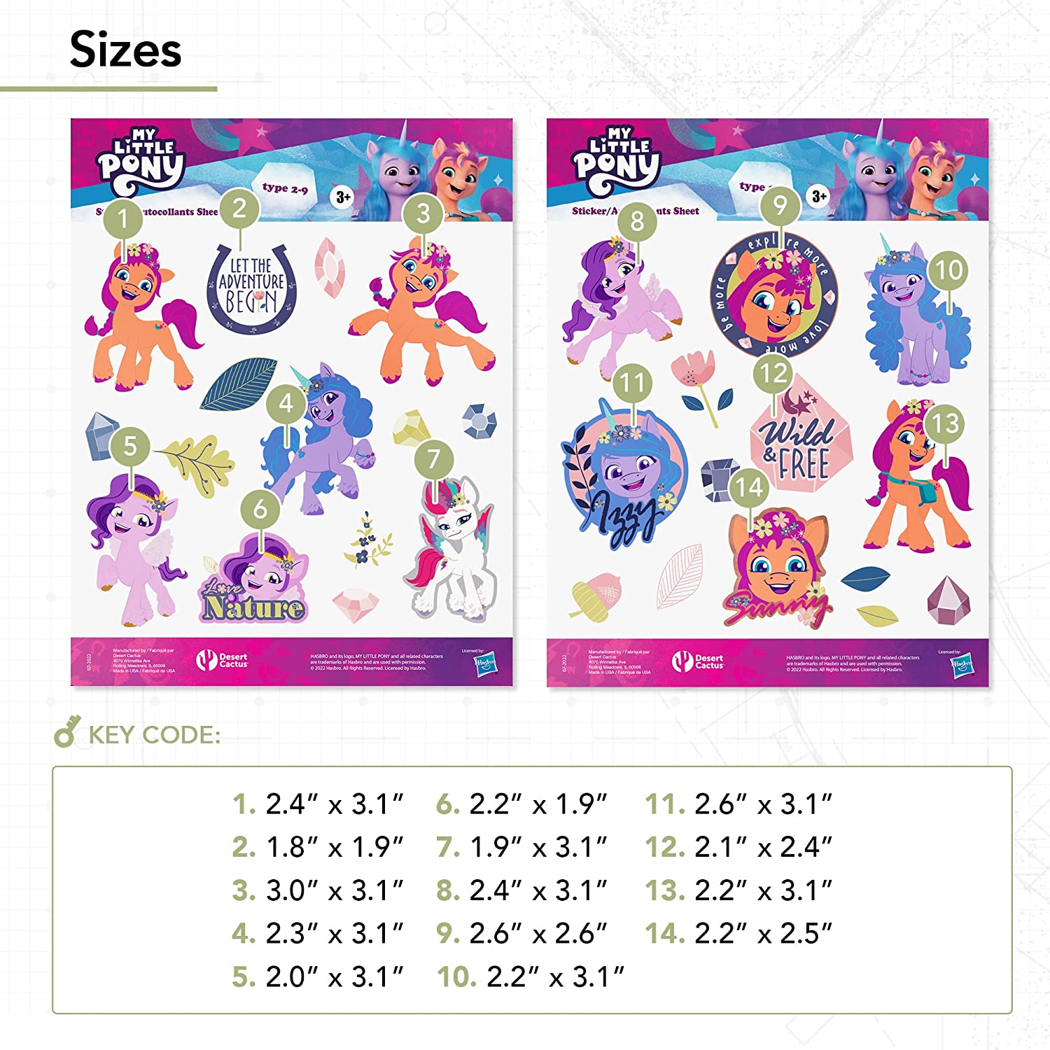 MLP: MYM Character Vinyl Decal Premium Stickers Set 2