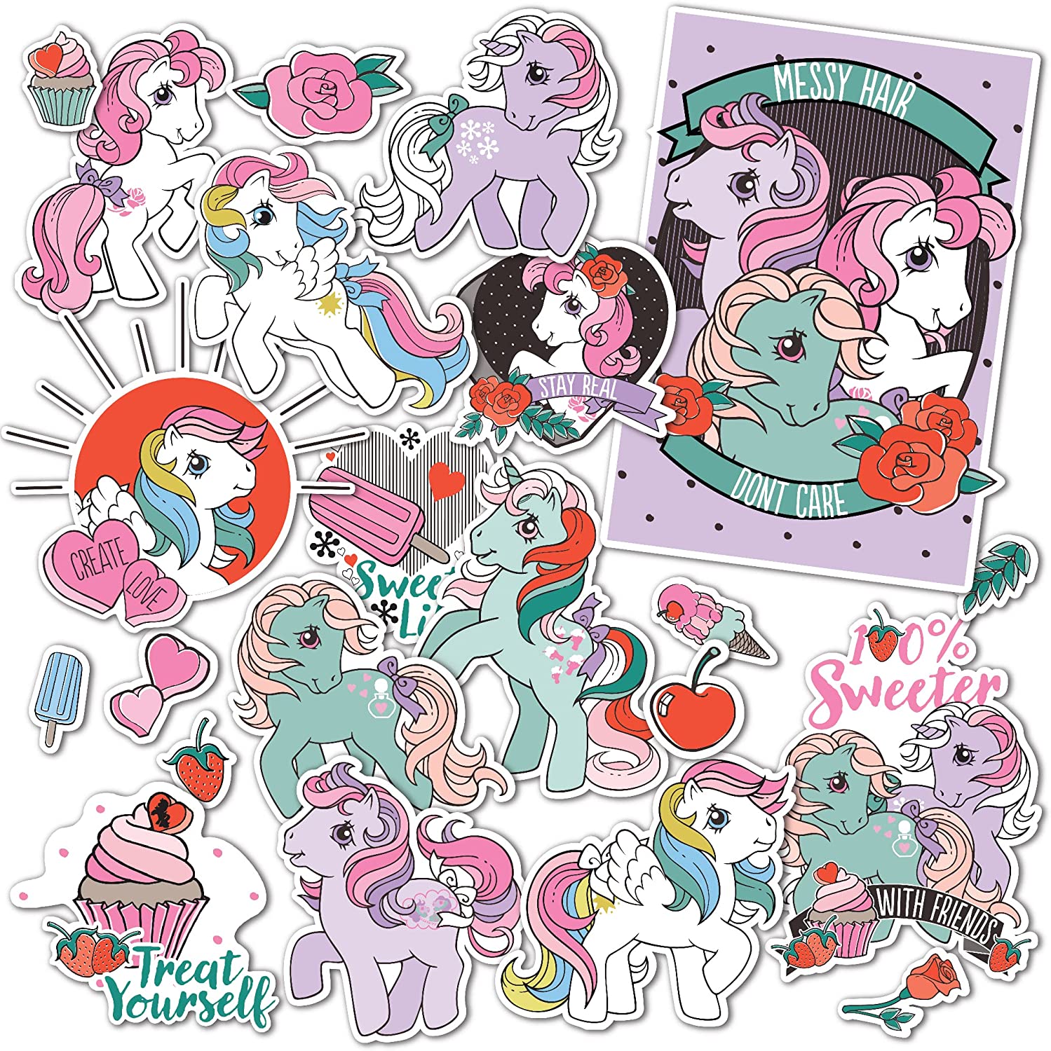 MLP Retro Pony Character Vinyl Sticker Decal Set 2
