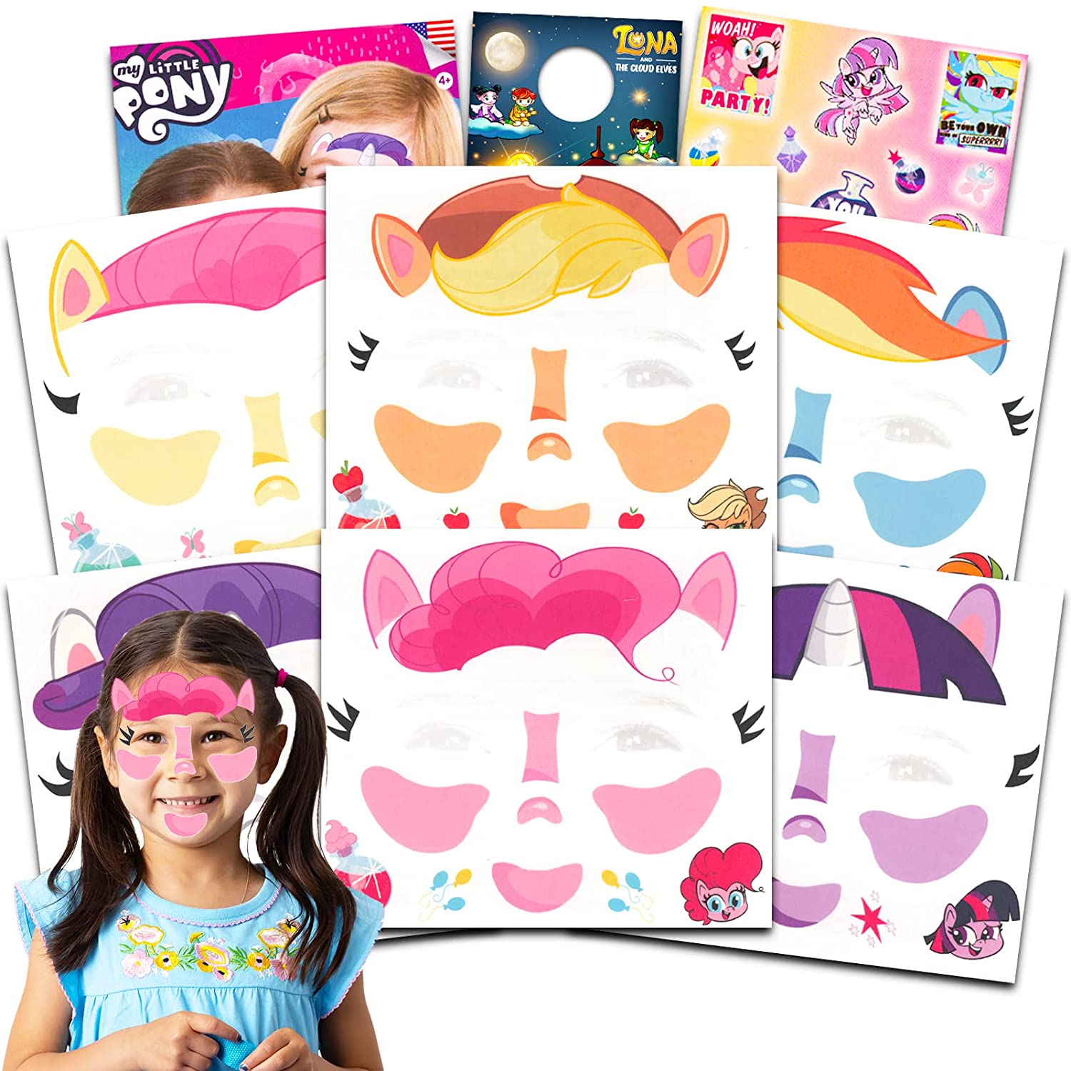 MLP Halloween Face Tattoos Bundle 1