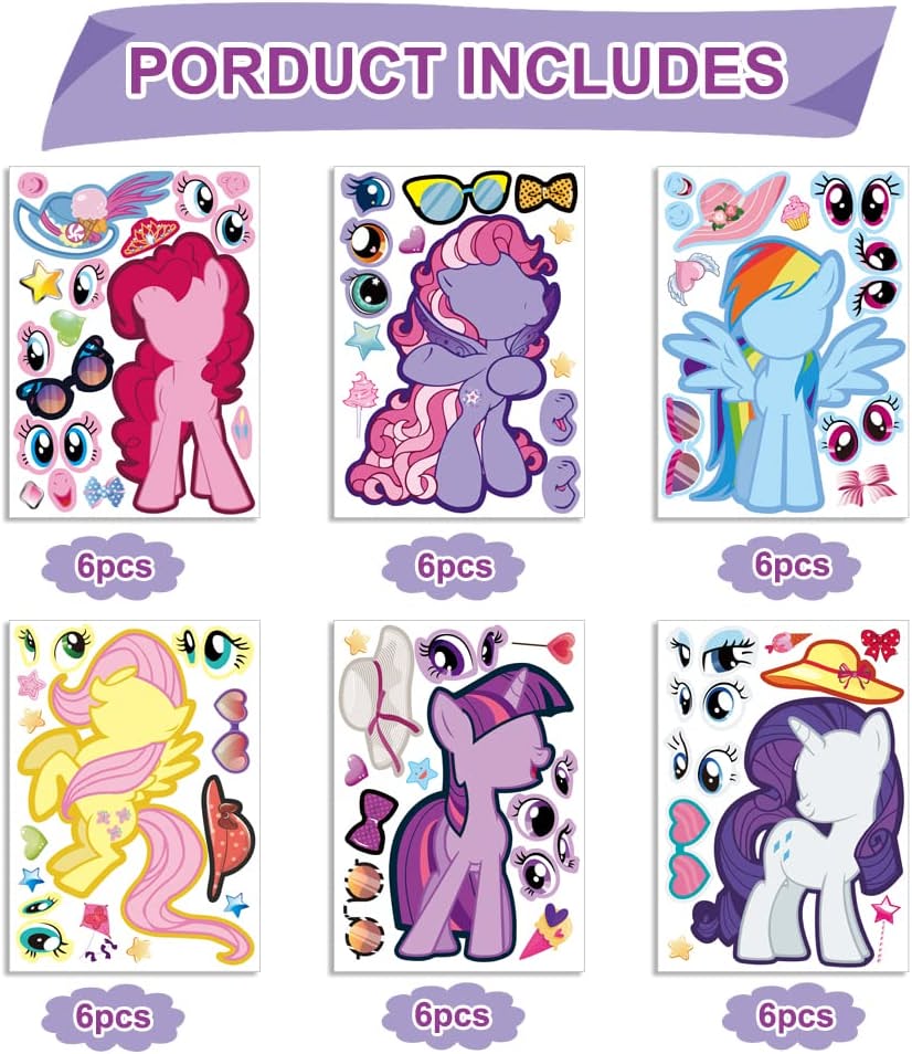 MLP Make Your Own Character Stickers Sheets Set 2