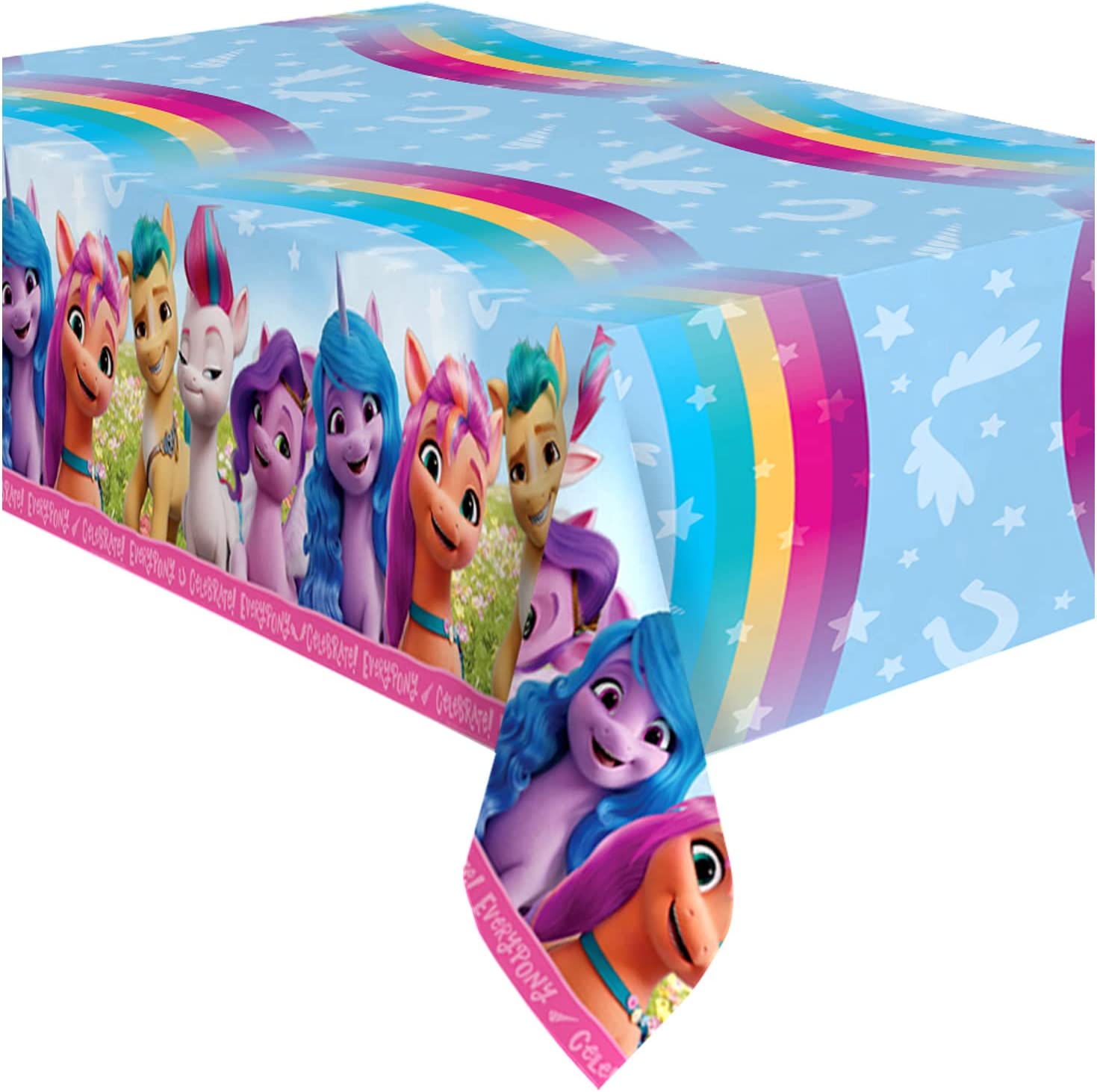 MLP: ANG Mane 5 Birthday Party Tablecloth 1