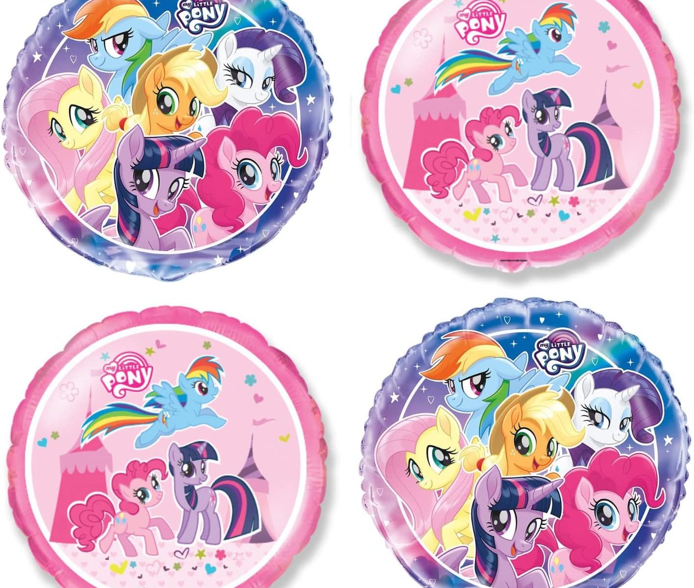 MLP Character Party Balloons 4-Pack Set 1