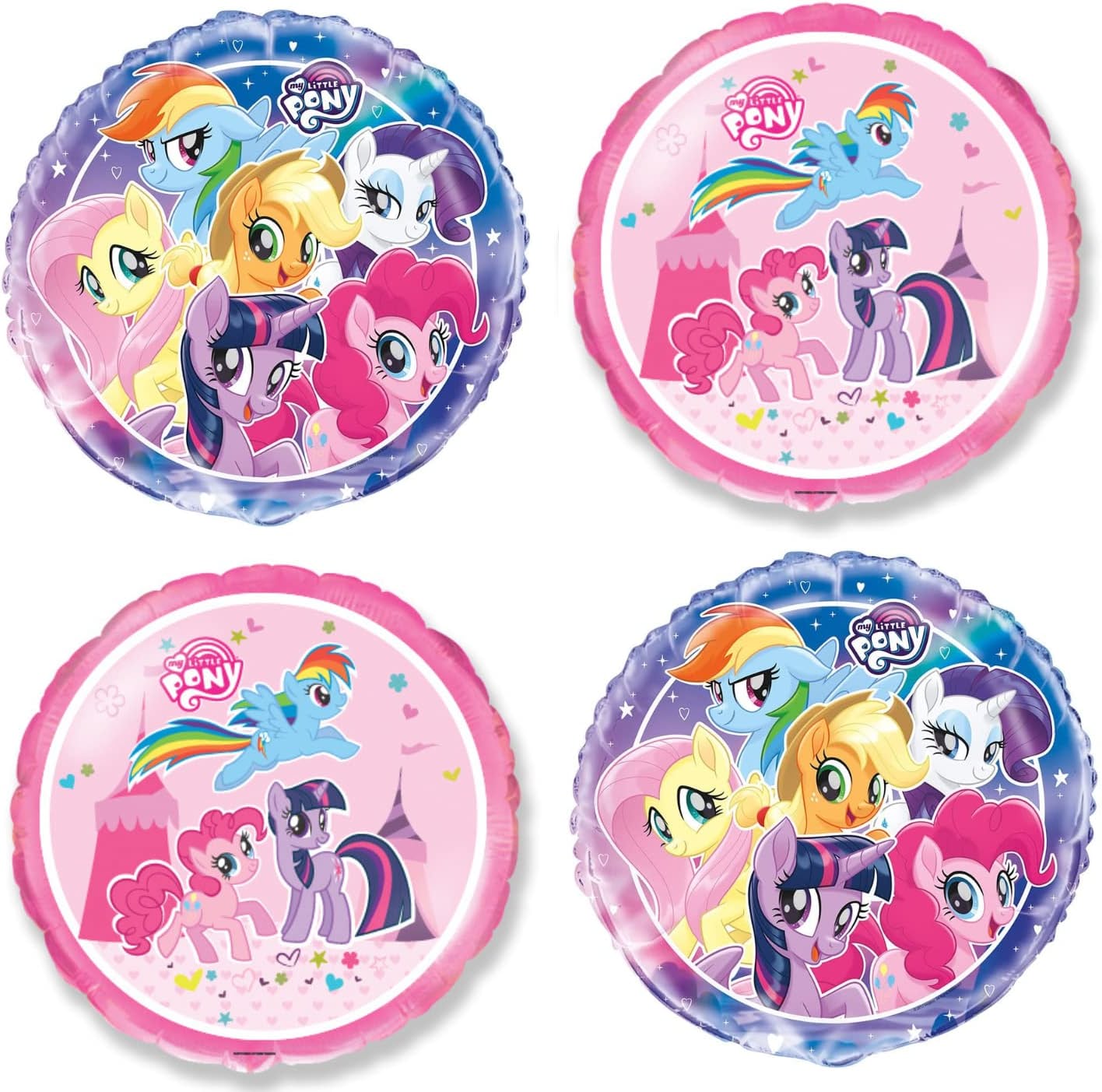 MLP Character Party Balloons 4-Pack Set 1
