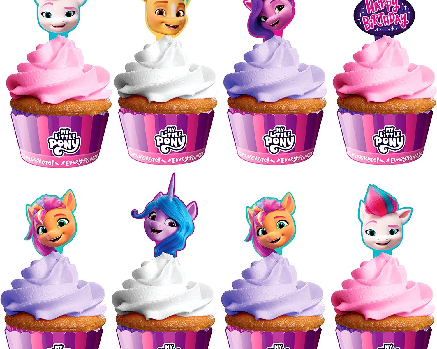 thumbnail image 2 of Friends TV Show Cupcake Toppers & Wrappers Set - 64 Piece Party Decorations For FRIENDS Themed Birthday & Events 2 of 14