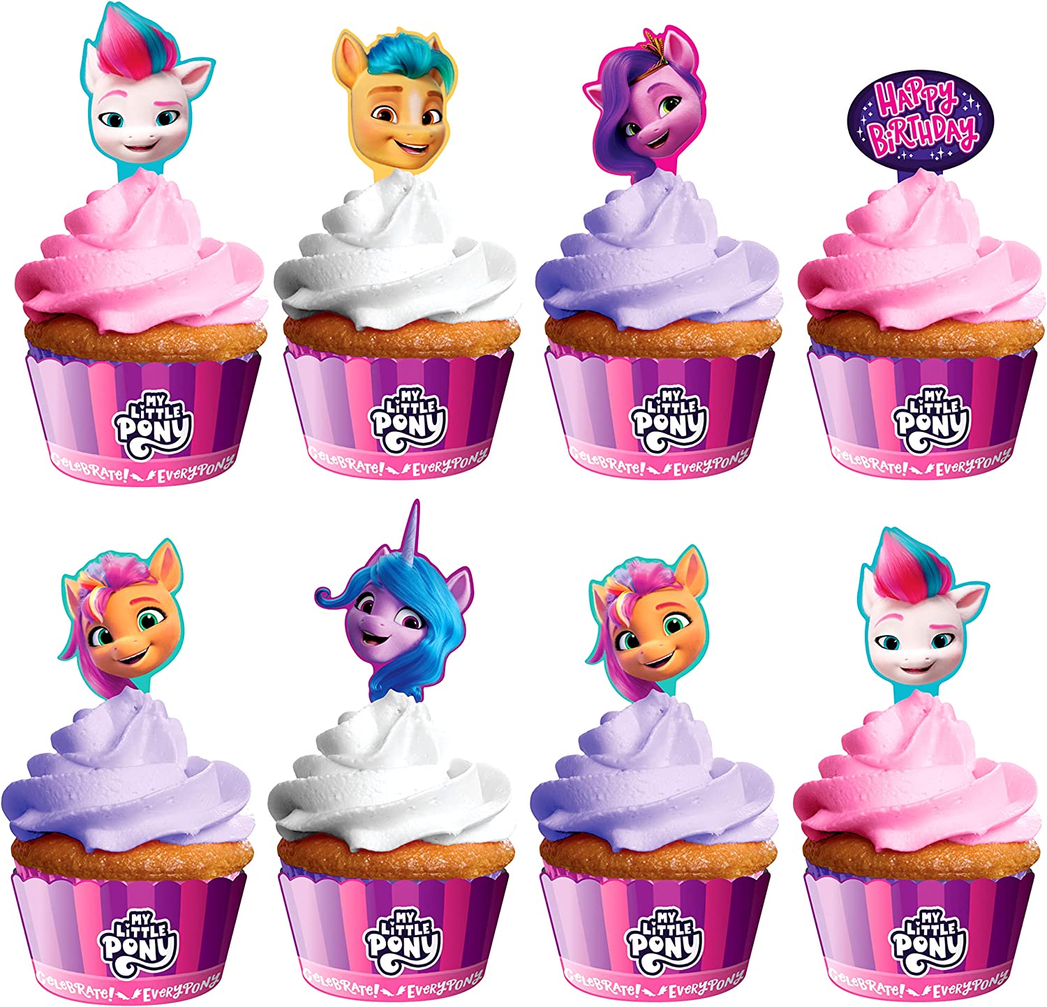 MLP: MYM Cupcake Toppers and Wrappers Set 1