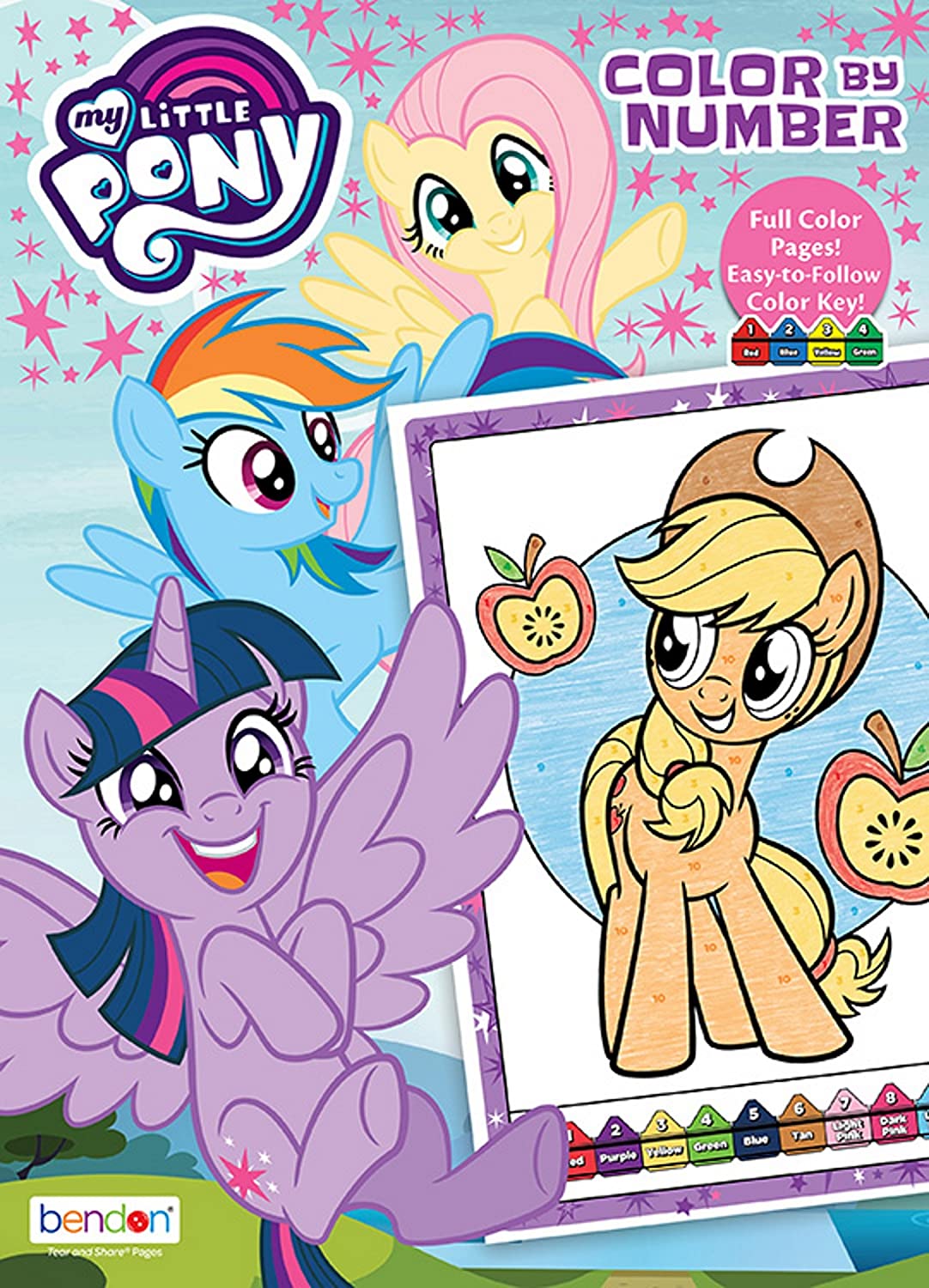 MLP Color by Number Coloring Book