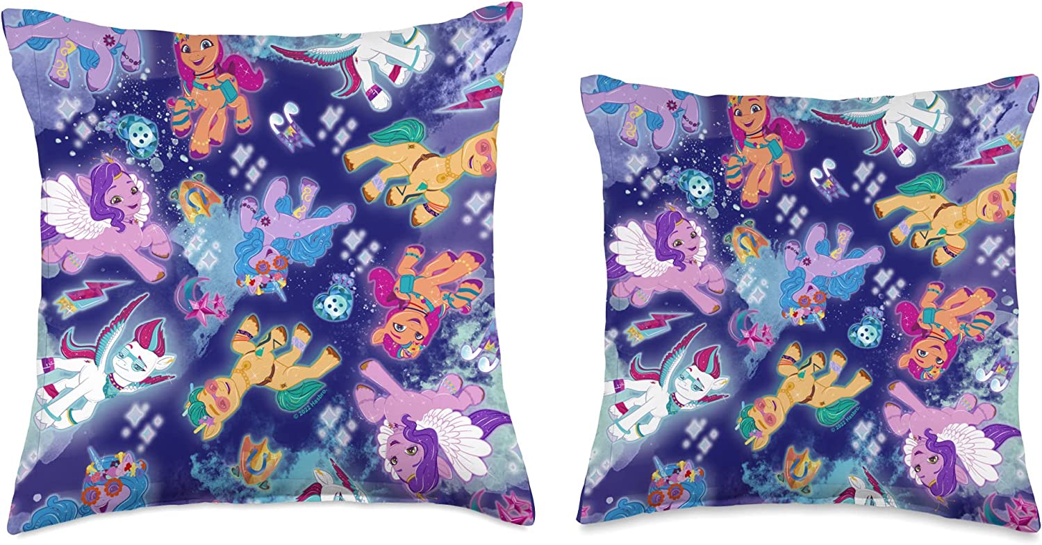 MLP: ANG Mane 5 Pattern Throw Pillow 2