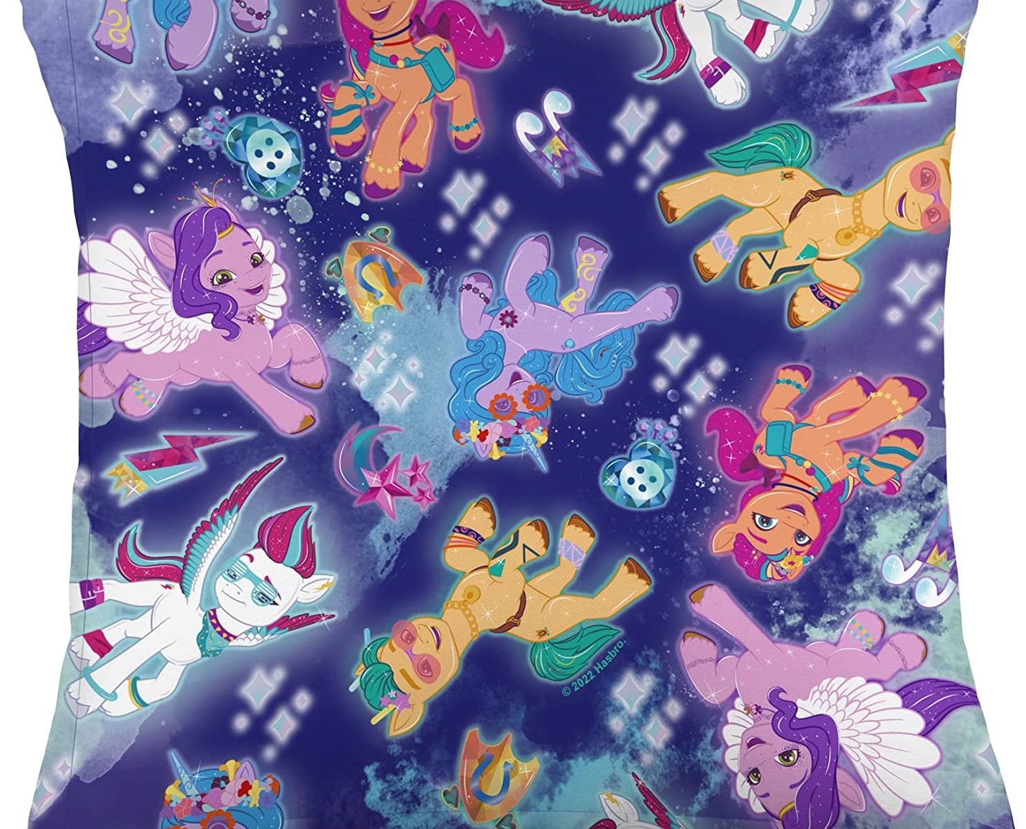 MLP: ANG Mane 5 Pattern Throw Pillow 1