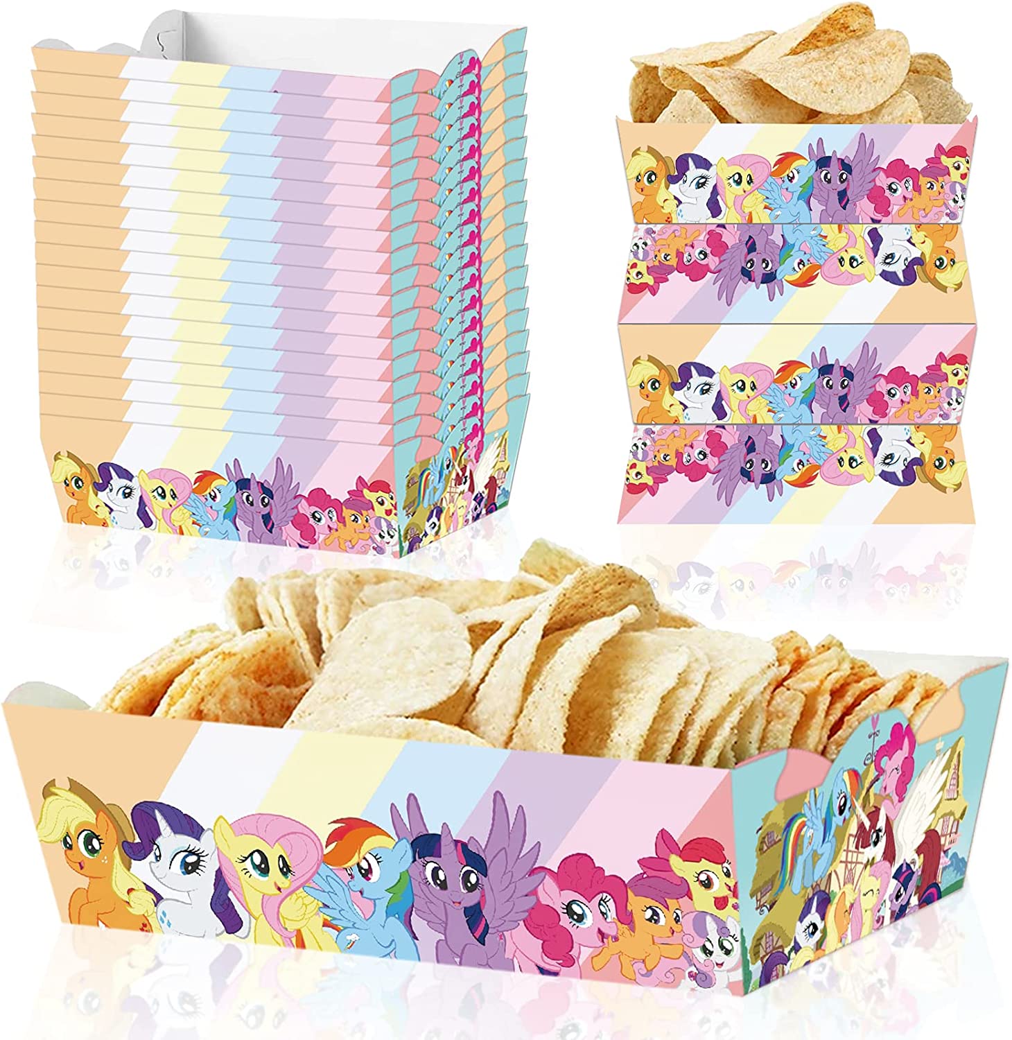 MLP Birthday Party Food Serving Tray 60-Pack 1