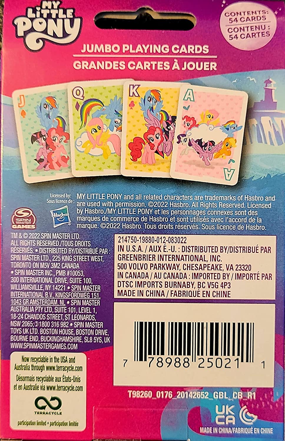 MLP: MYM Jumbo Playing Cards Set 2