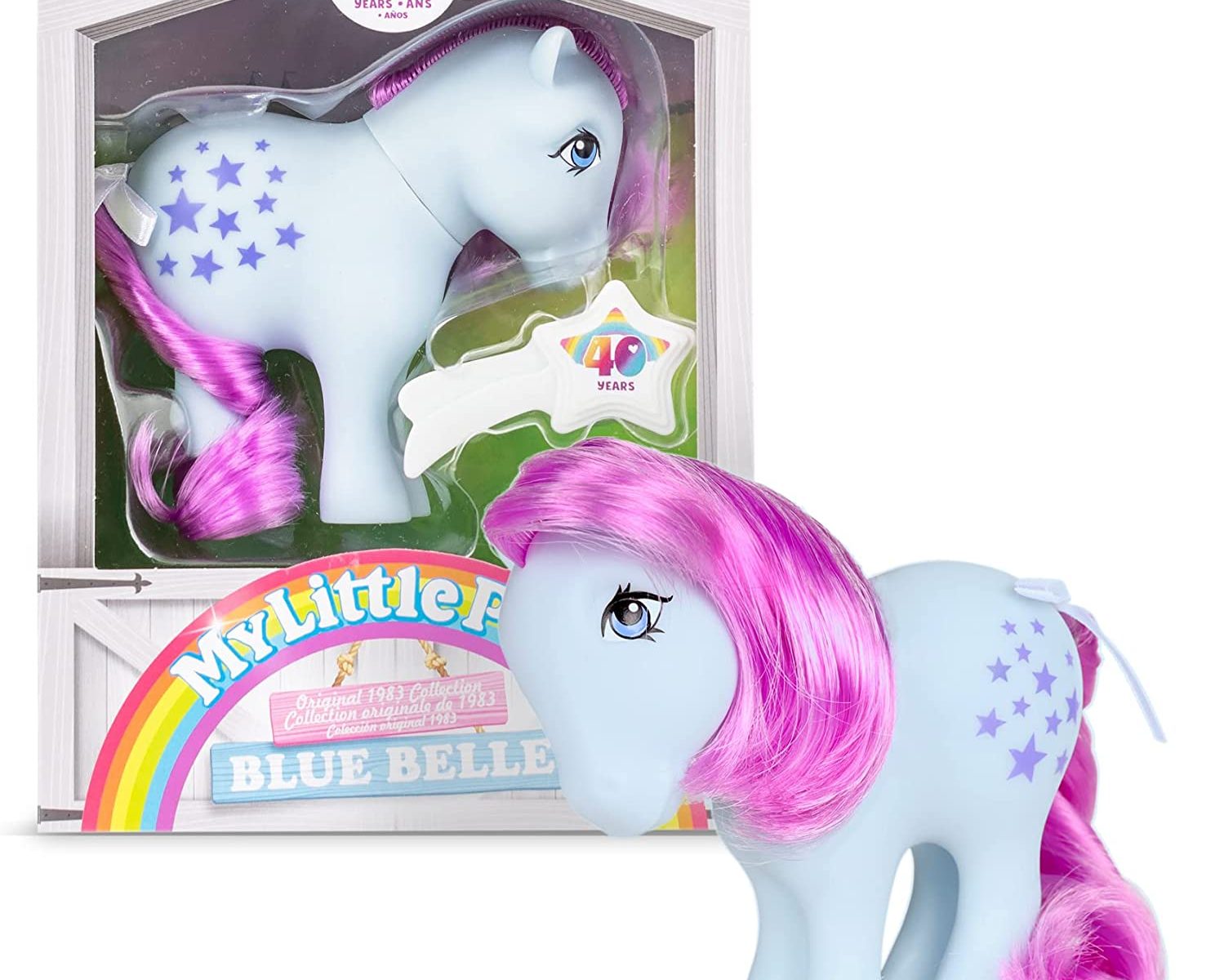 MLP Blue Belle 40th Anniversary Original Pony Figure Doll FI