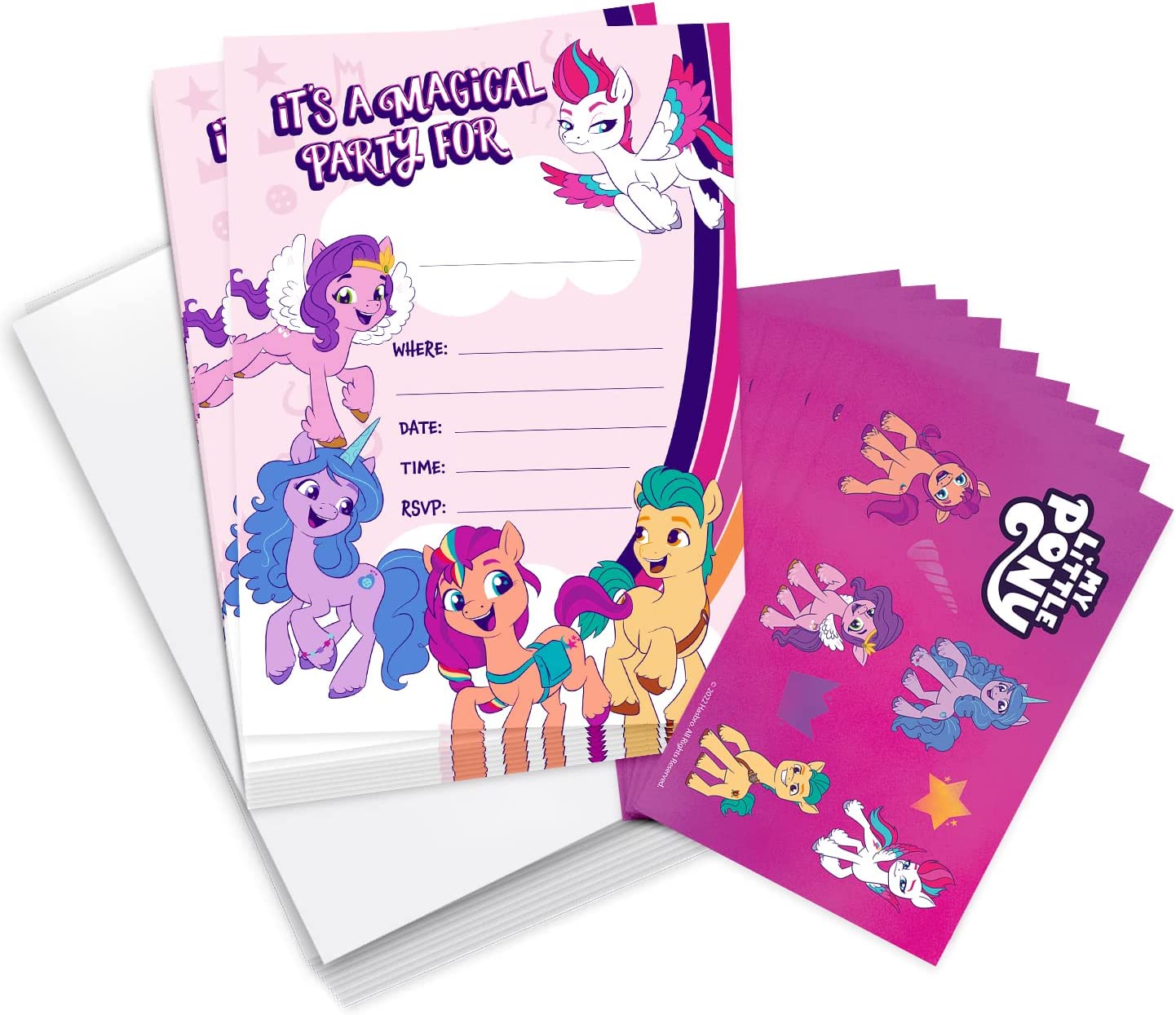 MLP: MYM Invitation Invites and Party Favor Sticker Pack 1