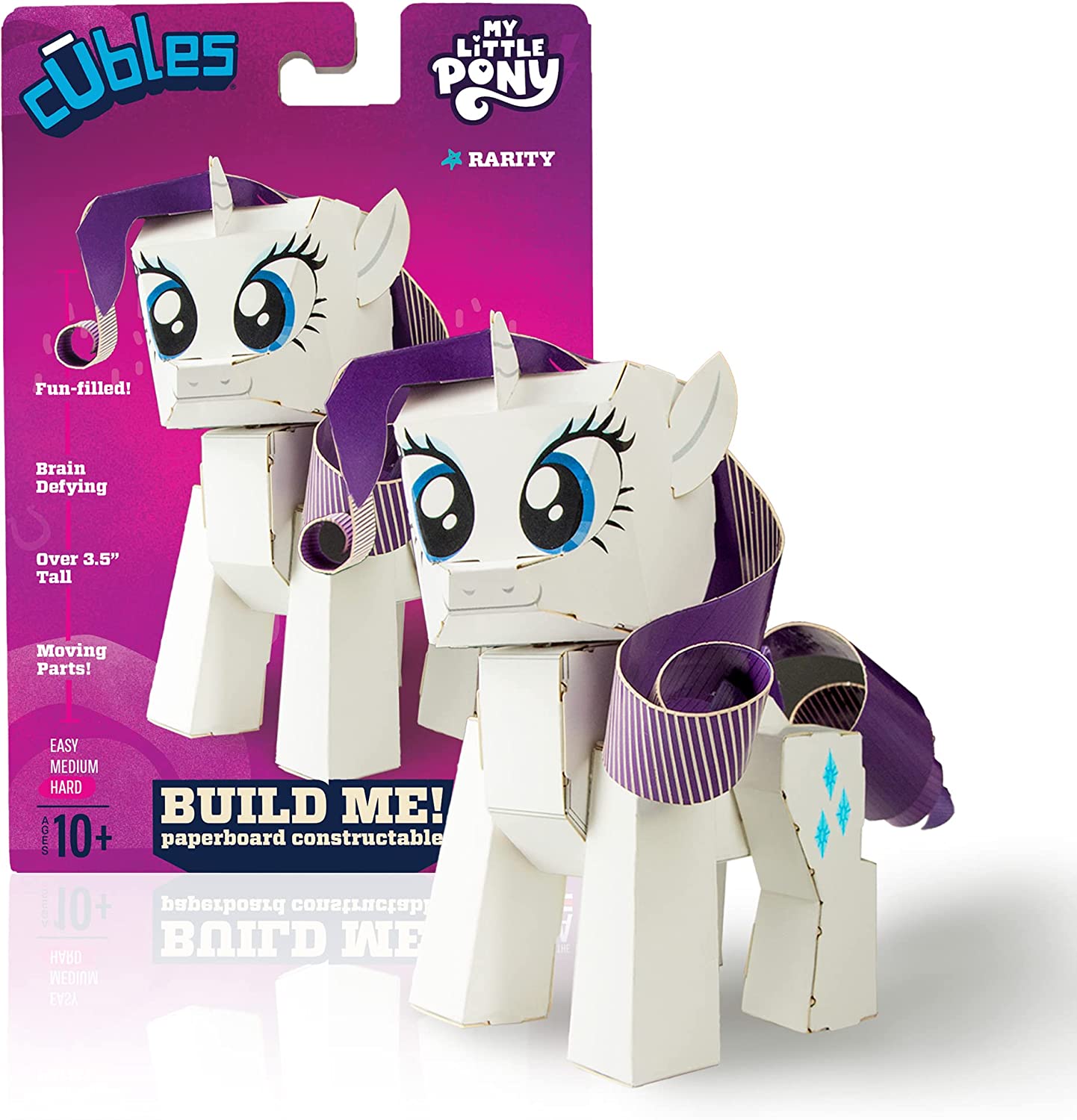 MLP Rarity Cubles 3D Paperboard Constructible Set 1