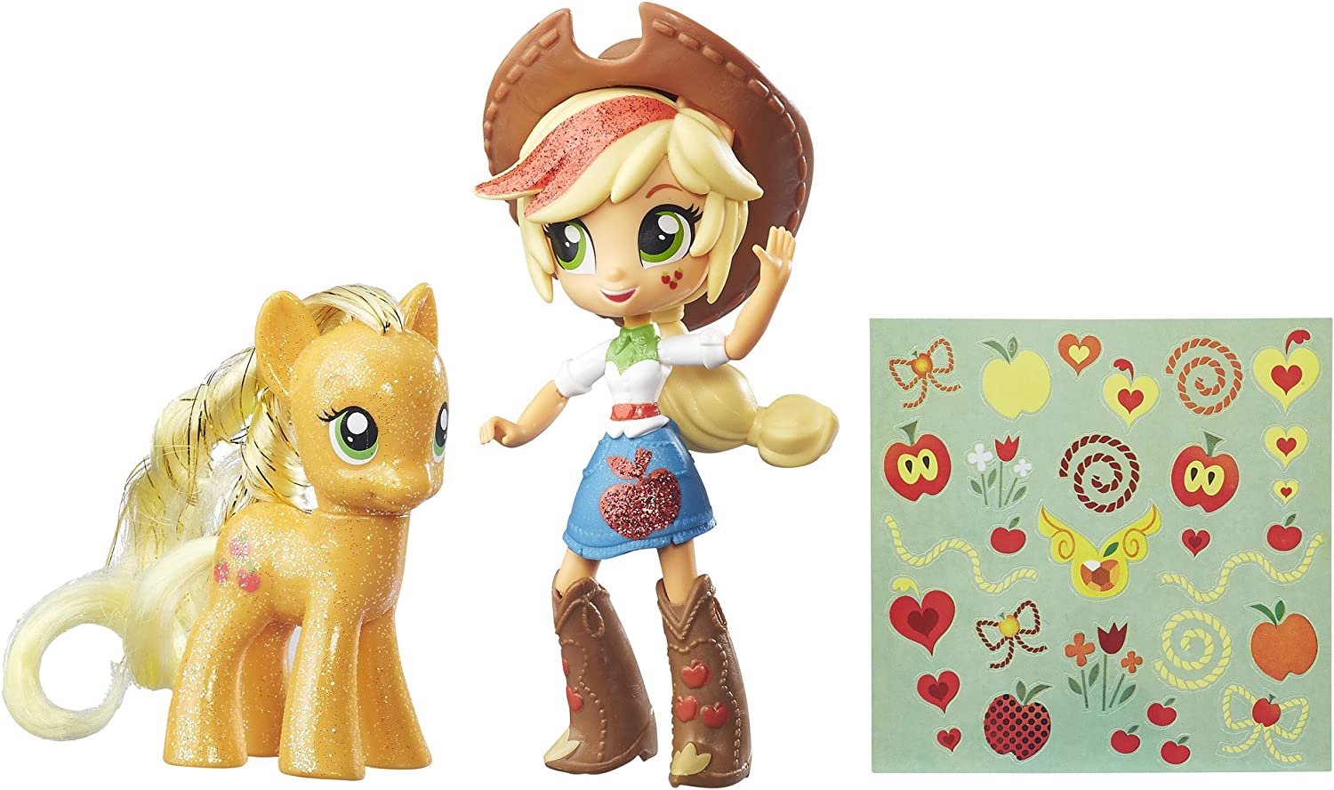 MLP Applejack Glitter Pony & Equestria Girls Doll Figure 2-Pack 2