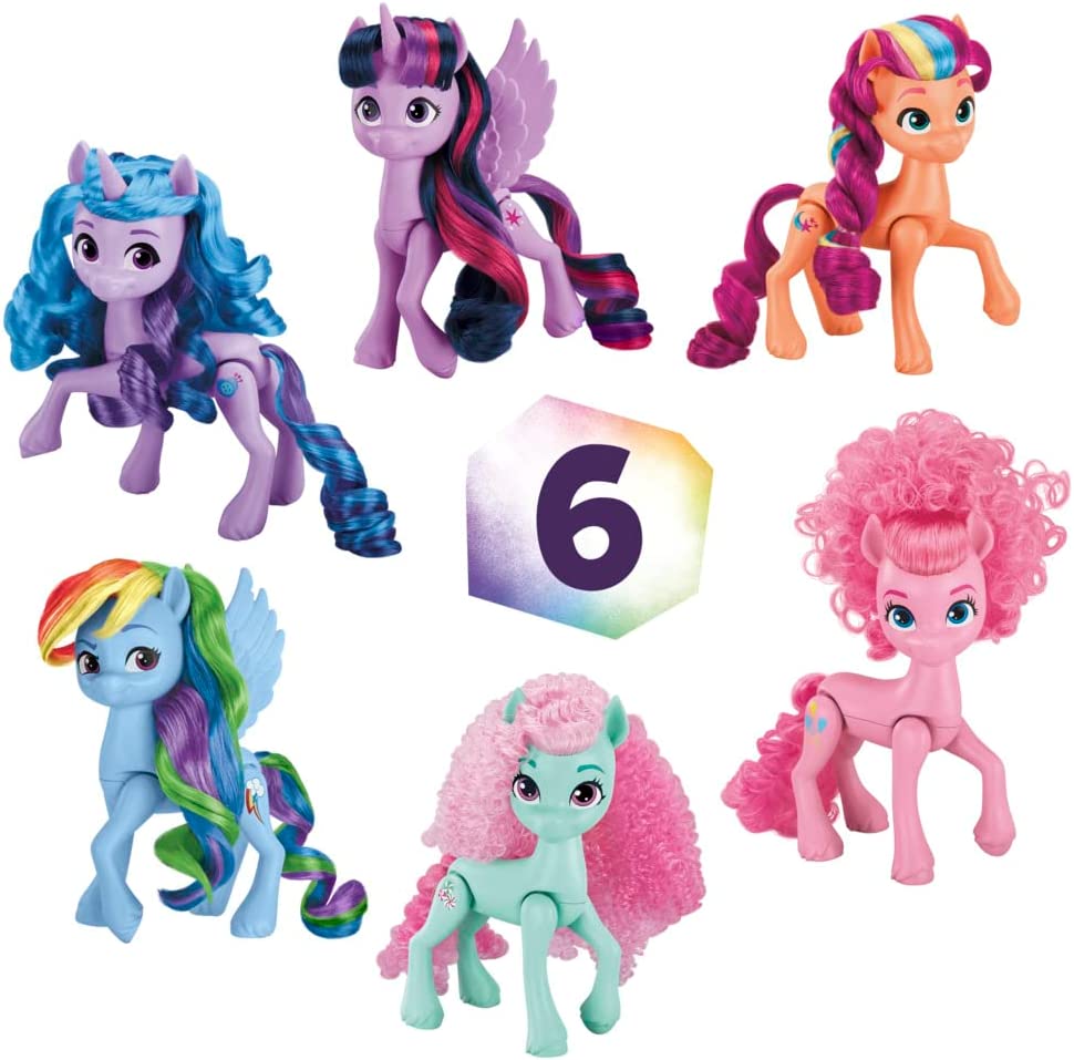 MLP: MYM Rainbow Celebration 6-Pack Pony Figure Set 3