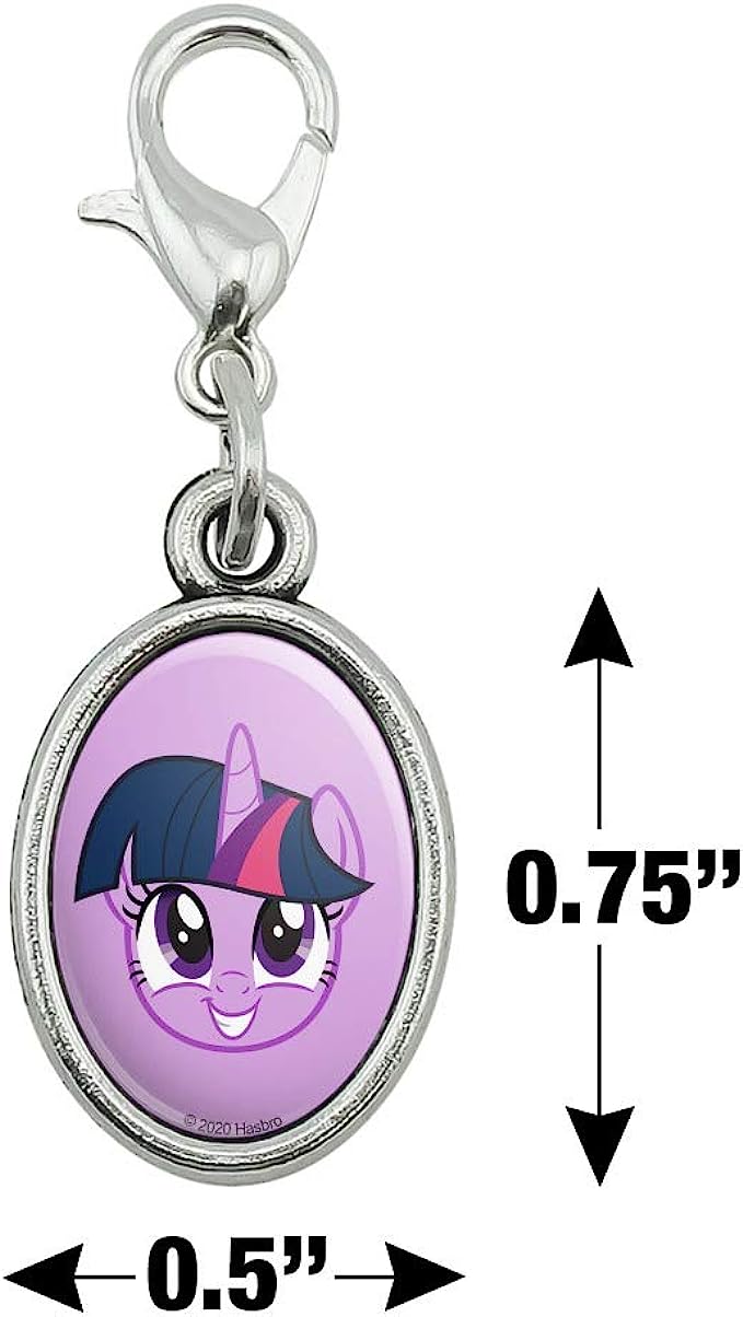 MLP Princess Twilight Sparkle Face Antiqued Bracelet Pendant Charm 3