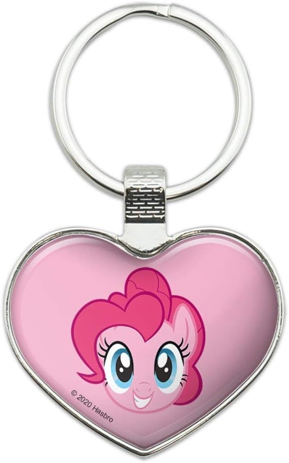 MLP Pinkie Pie Face Heart Keychain Ring 1